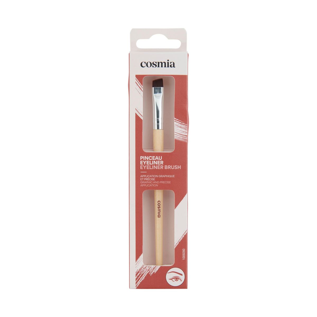COSMIA Pinceau eyeliner en bois 1 pièce