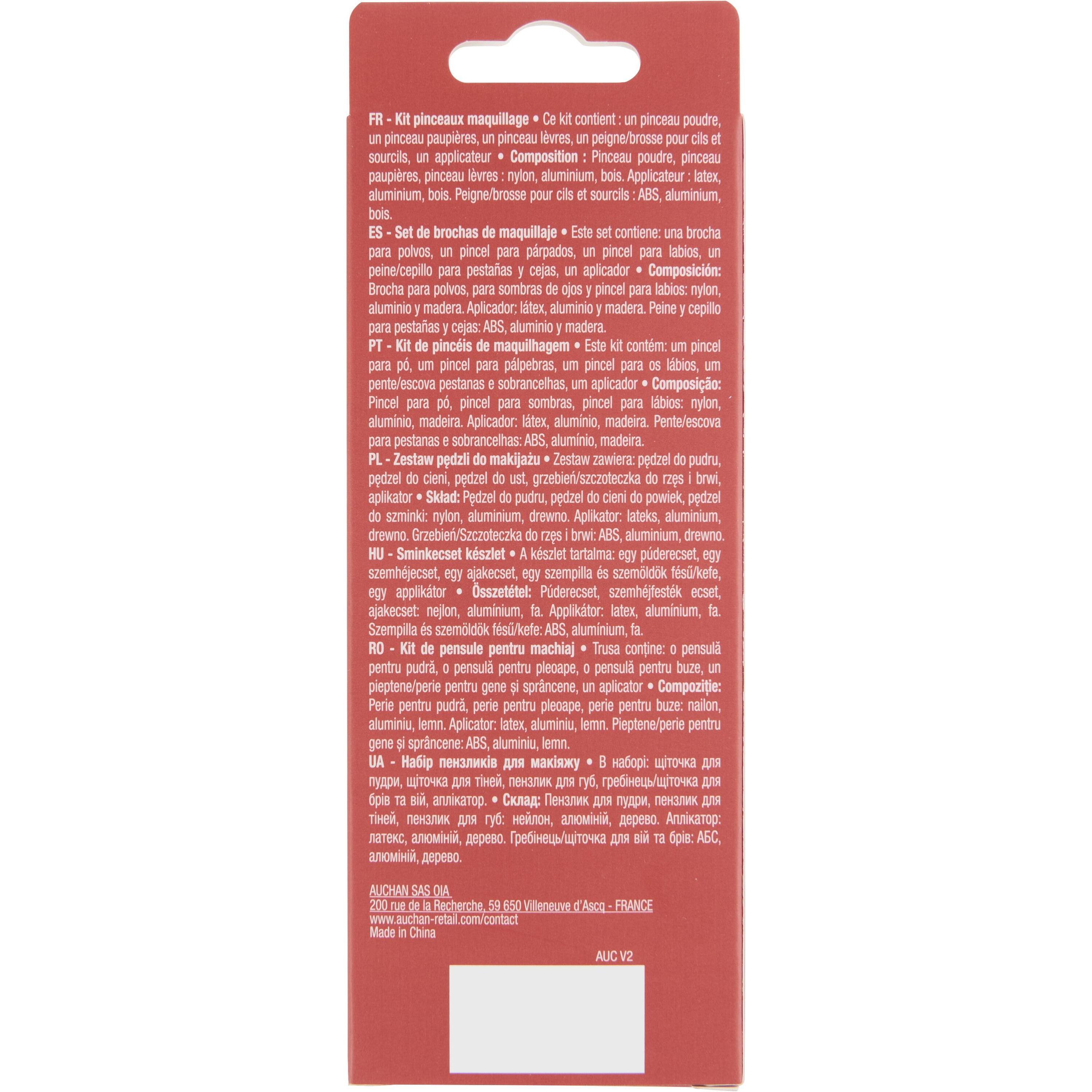 Voir la diapositive 3 : COSMIA Kit de pinceaux de maquillage en bois 1 kit