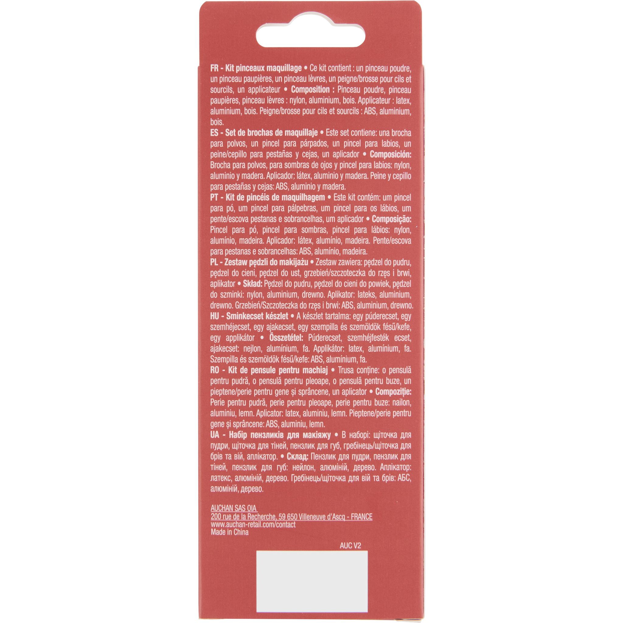 Voir la diapositive 3 : COSMIA Kit de pinceaux de maquillage en bois 1 kit