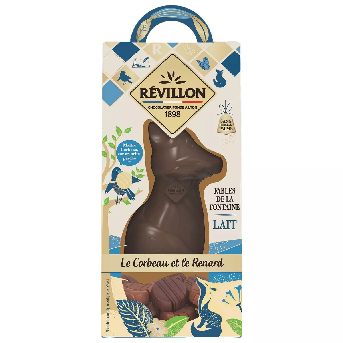 REVILLON CHOCOLATIER Moulage renard au chocolat au lait 180g