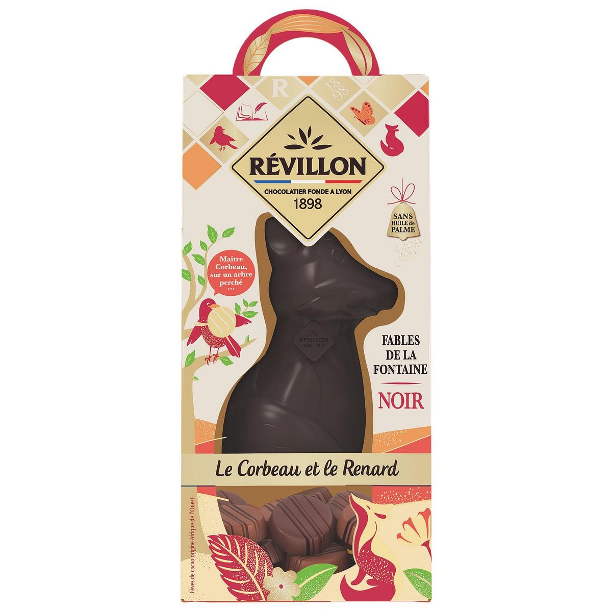 REVILLON CHOCOLATIER Moulage renard au chocolat au noir 180g