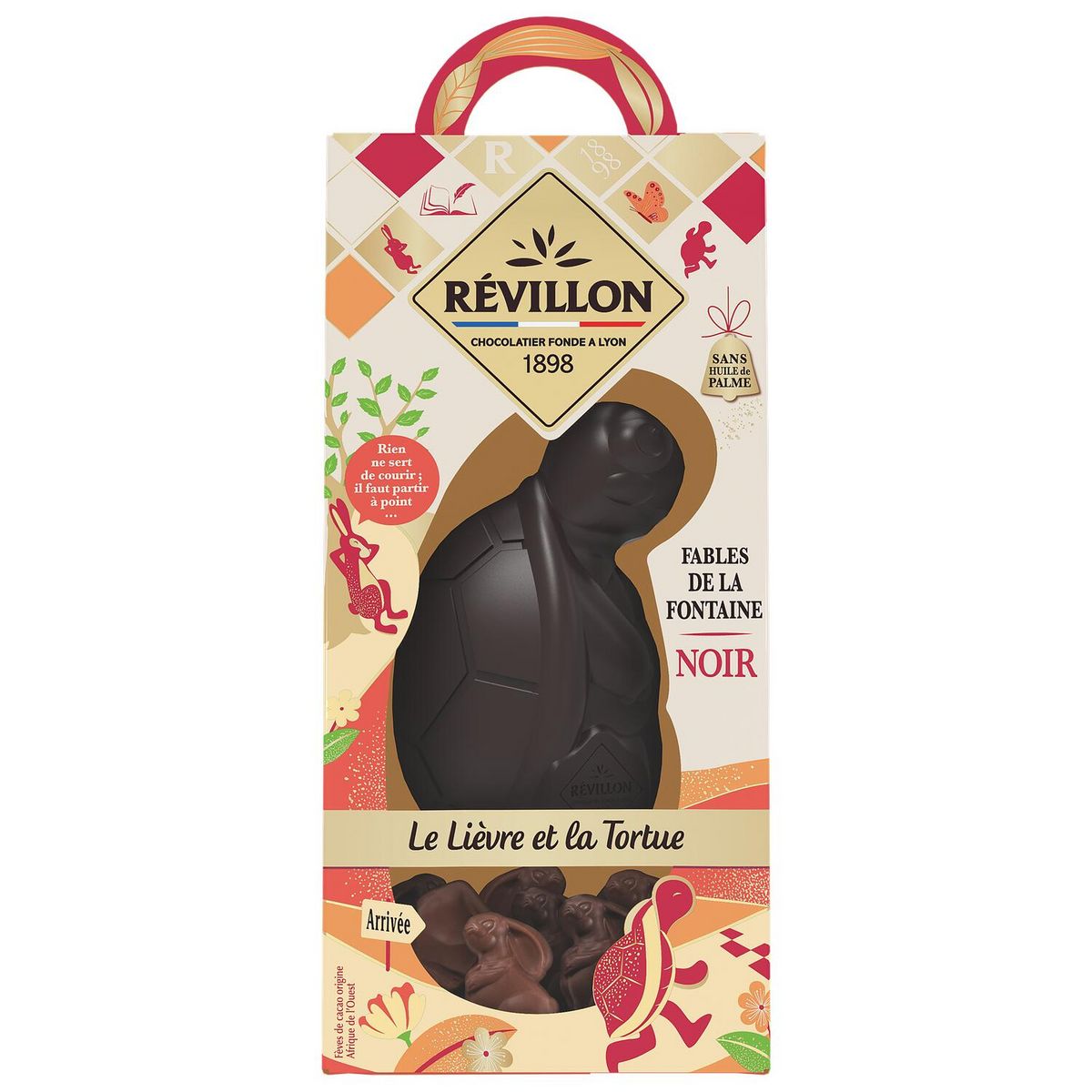 REVILLON CHOCOLATIER Moulage tortue au chocolat au noir 180g