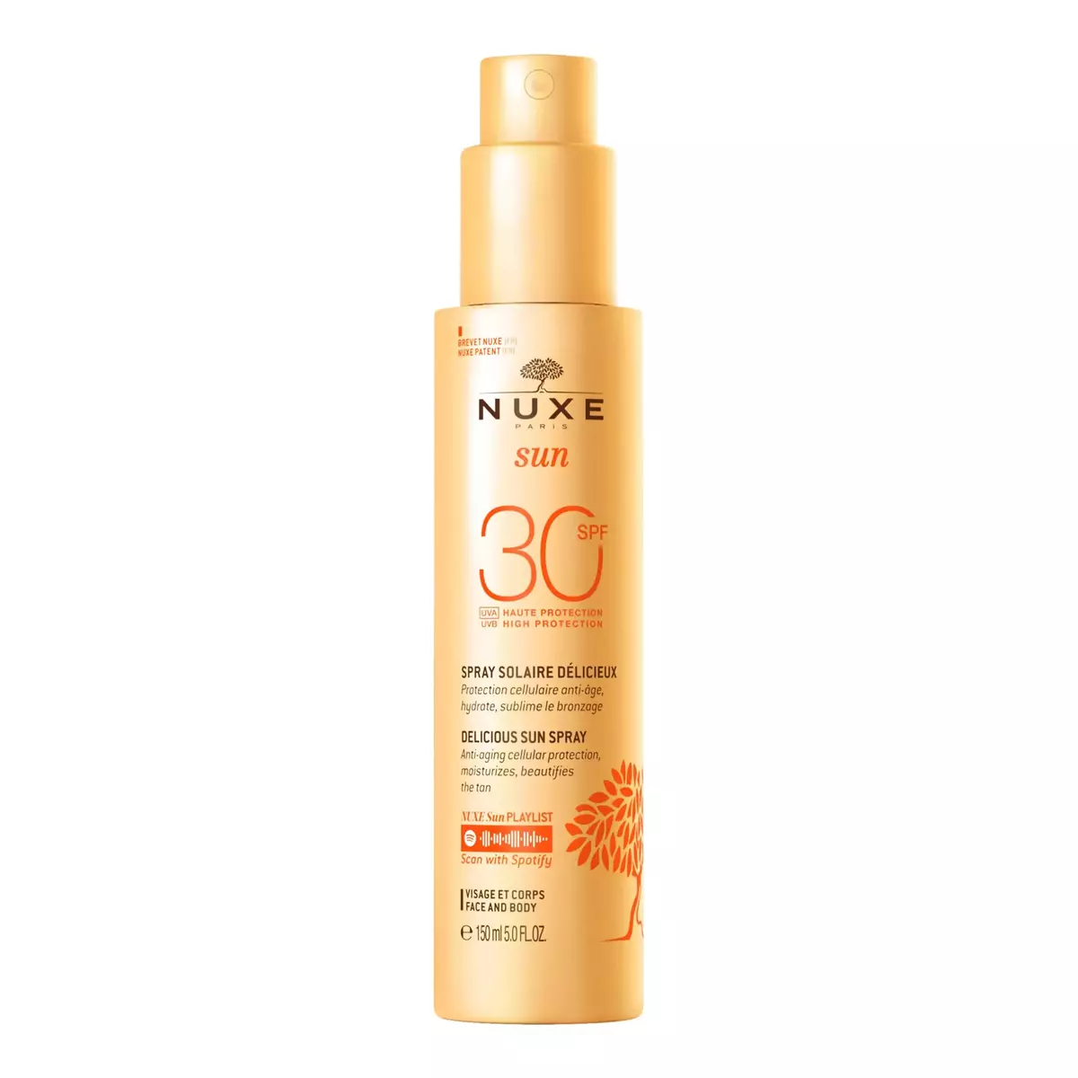 NUXE Sun Spray solaire délicieux visage et corps SPF30 150ml