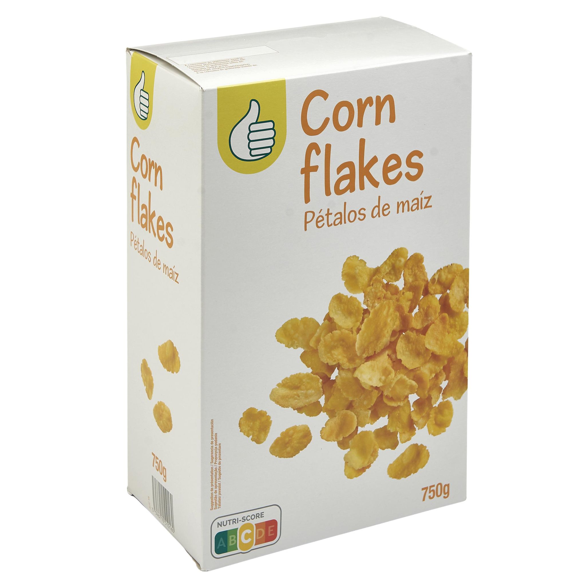 Voir la diapositive 2 : POUCE Corn flakes pétales de maïs 750g