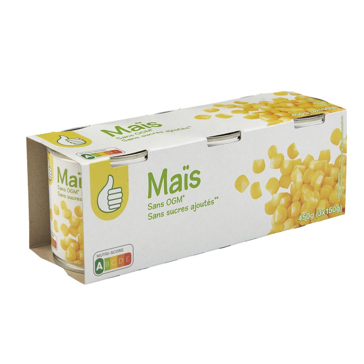 POUCE Maïs en conserve 3 boites 3x140g
