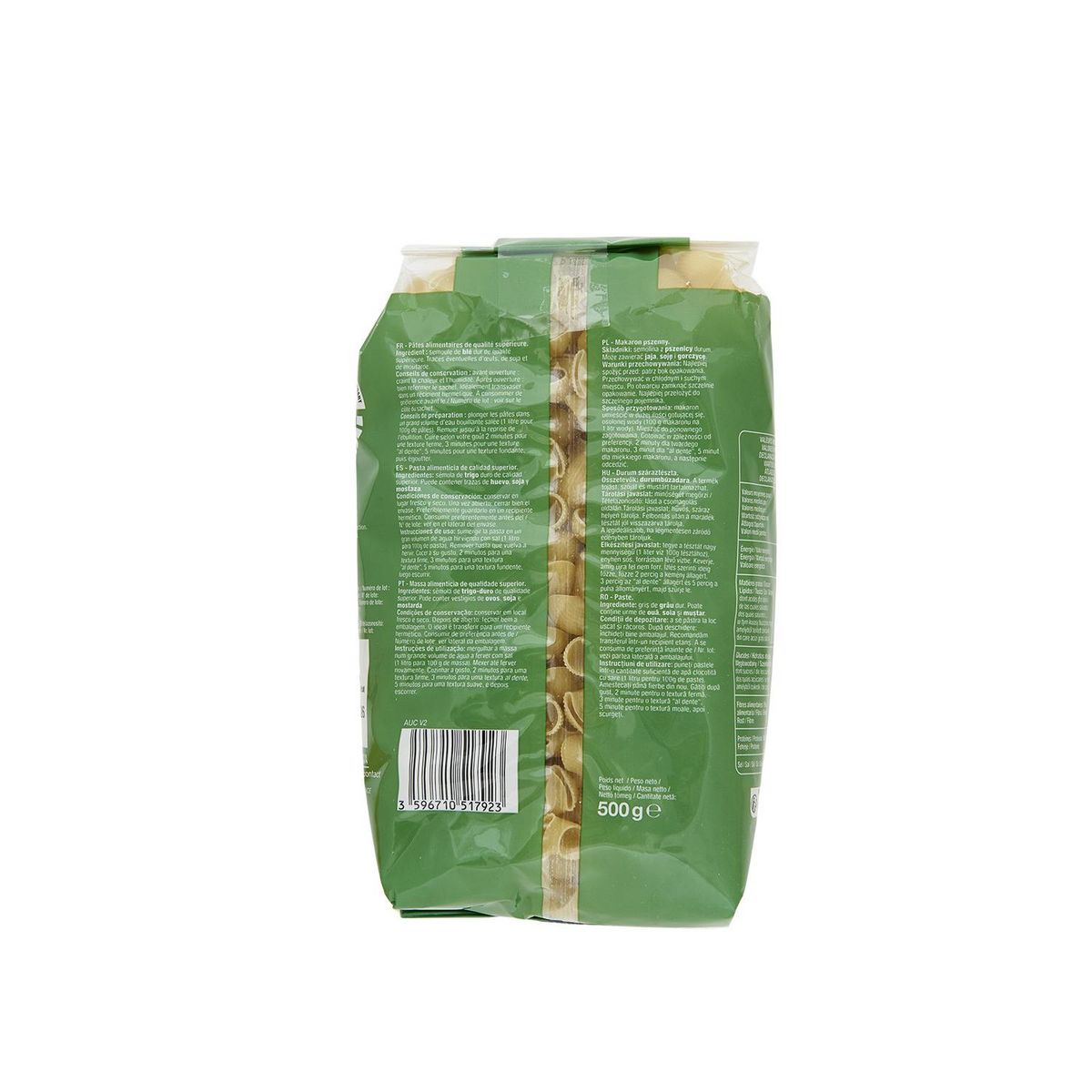 AUCHAN Coudes rayés cuisson rapide 500g