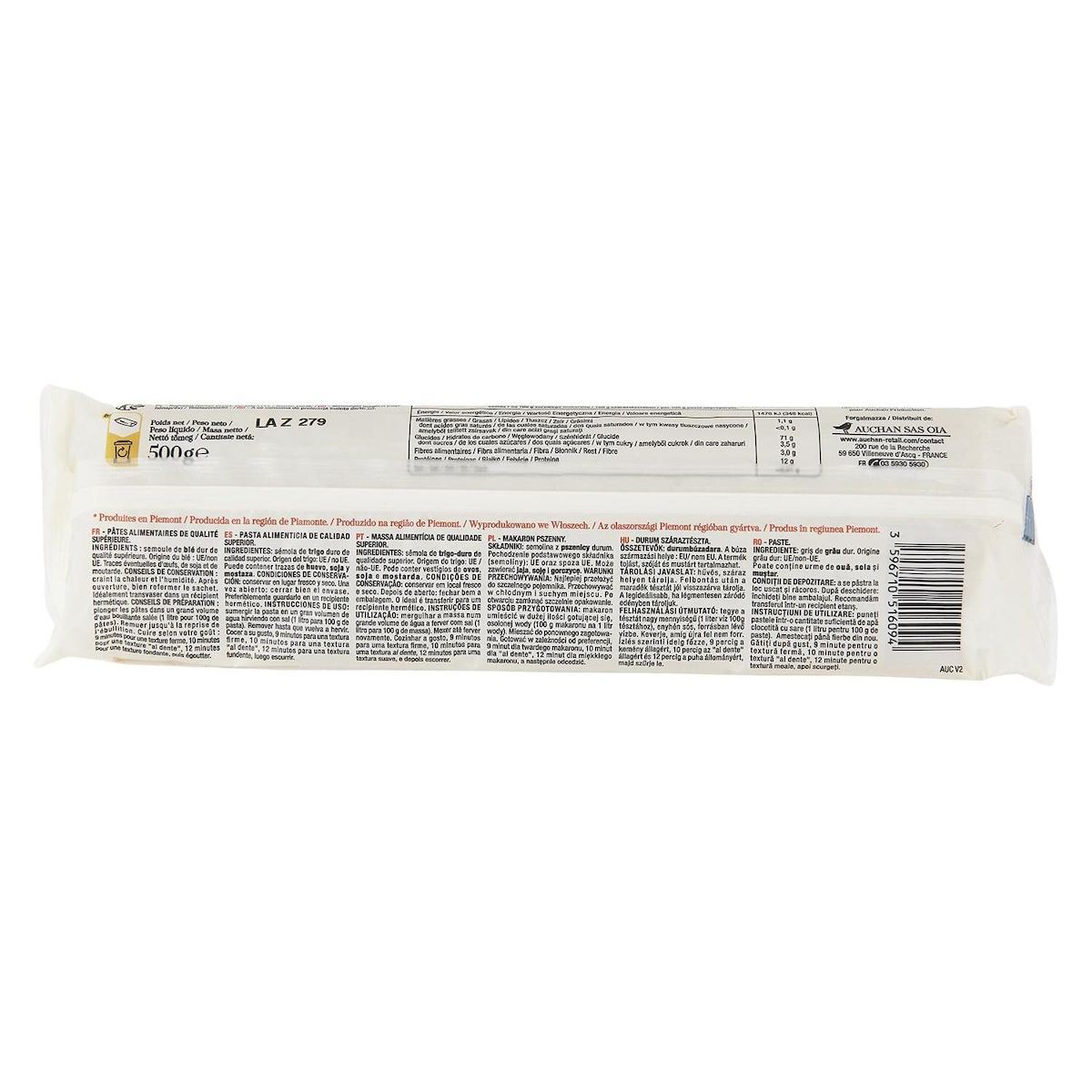 AUCHAN TAVOLA IN ITALIA Spaghetti n°5 500g