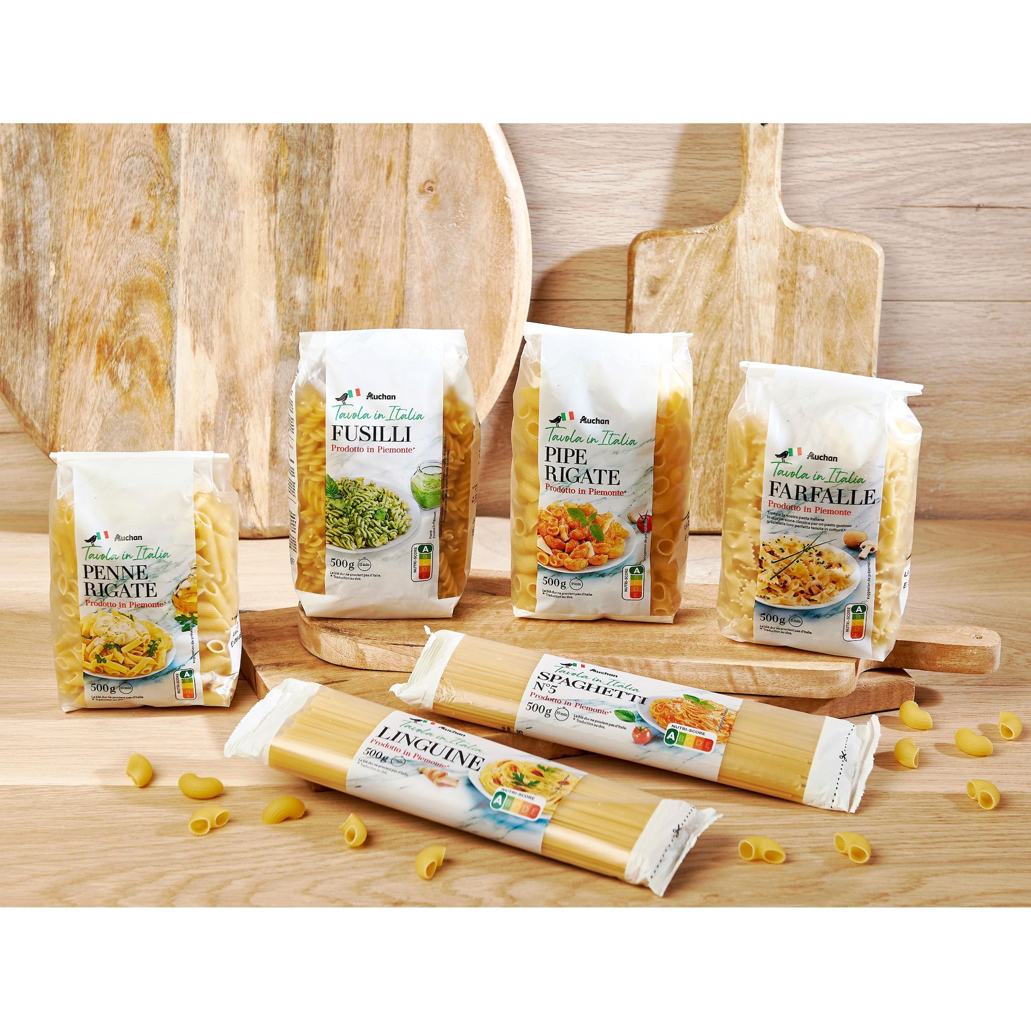 Voir la diapositive 4 : AUCHAN TAVOLA IN ITALIA Farfalle 500g