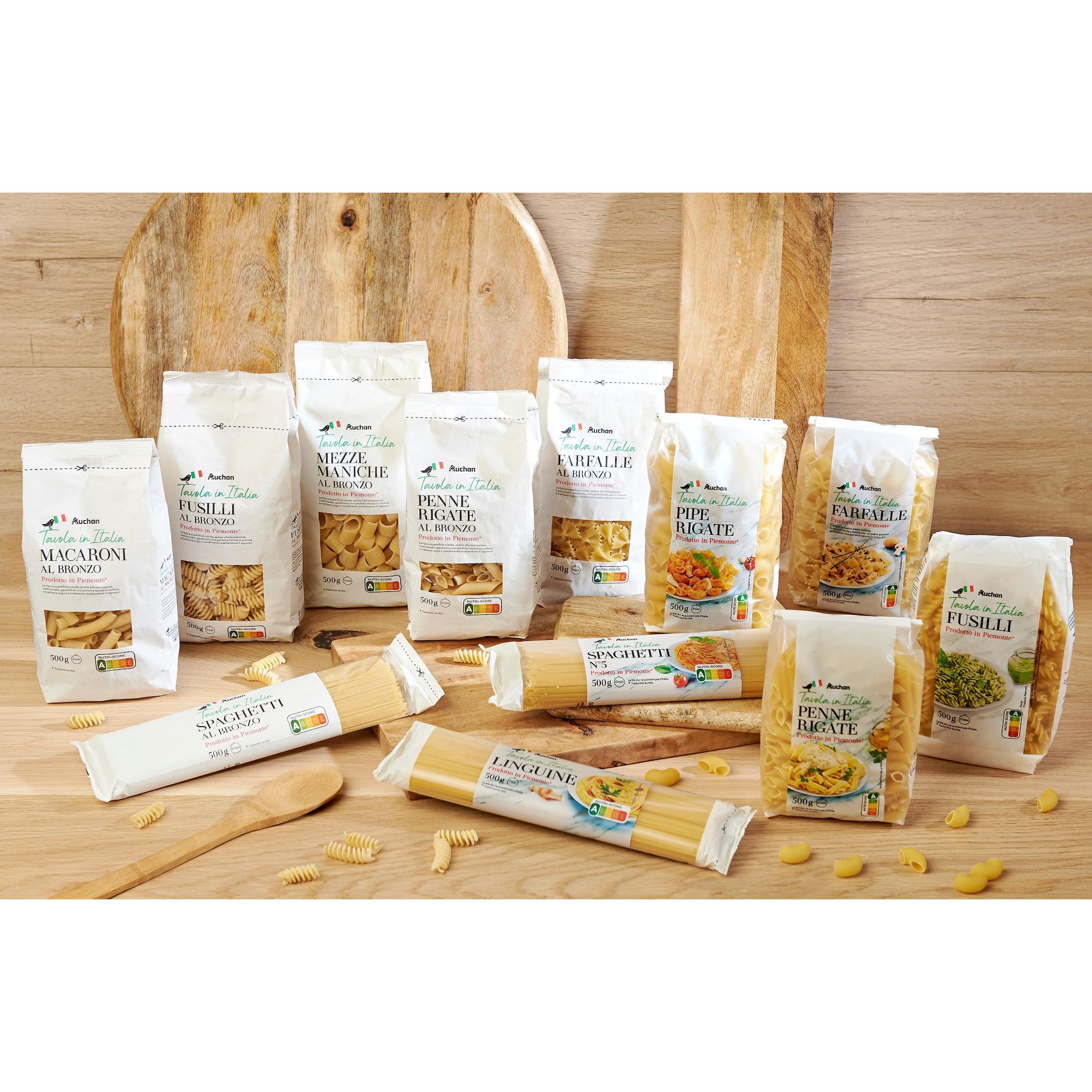 Voir la diapositive 2 : AUCHAN TAVOLA IN ITALIA Penne rigate 500g