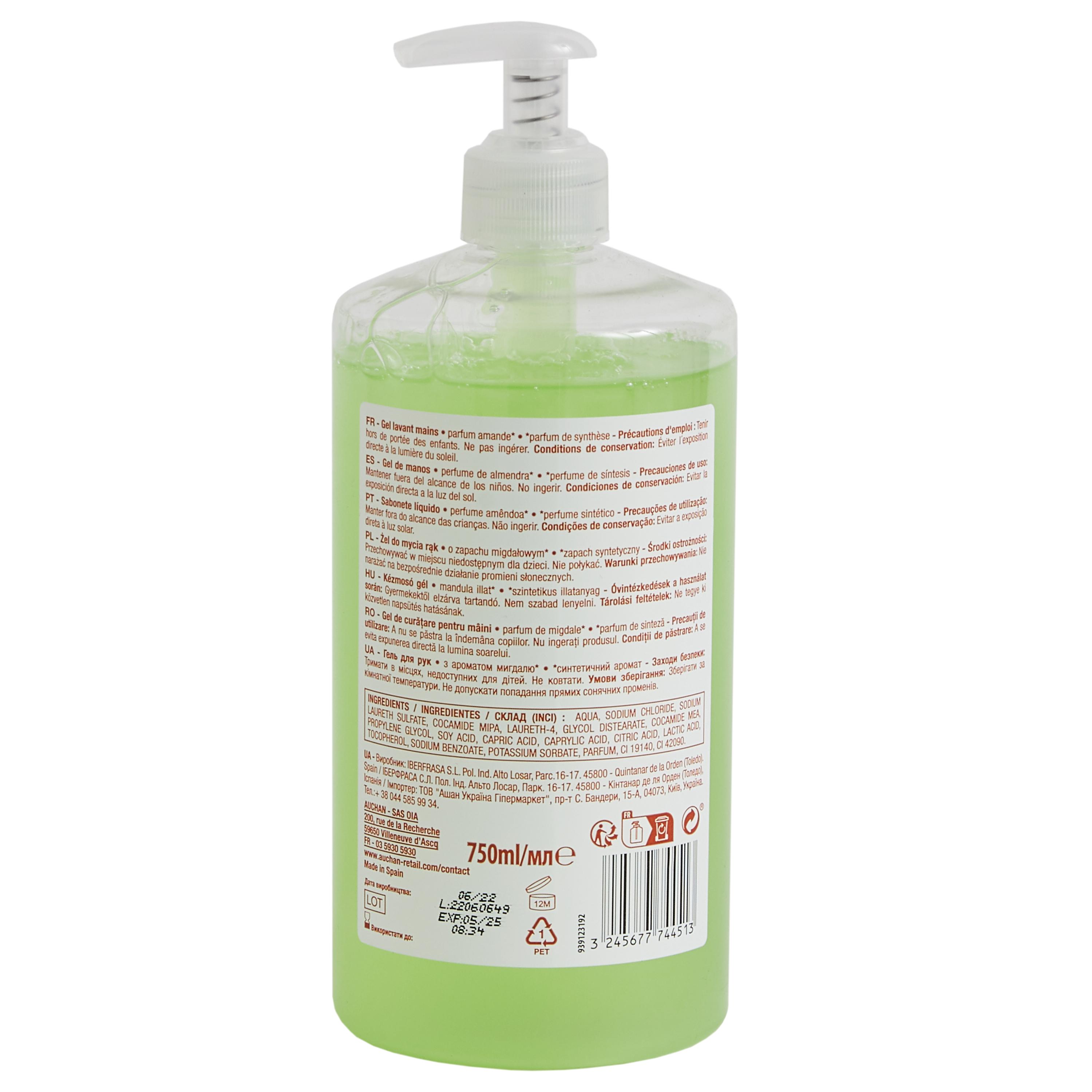 Voir la diapositive 3 : POUCE Gel lavant mains parfum amande 750ml