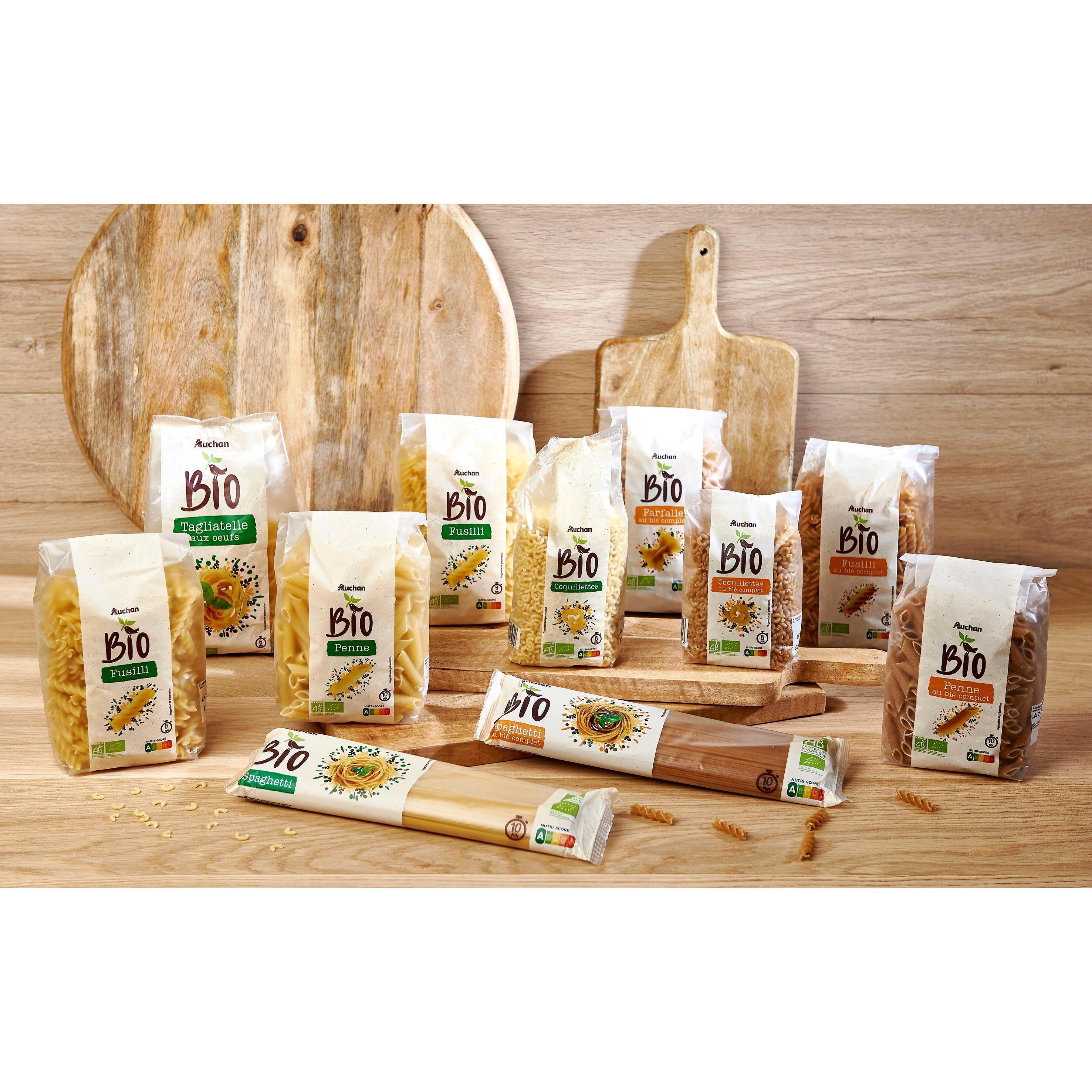 Voir la diapositive 2 : AUCHAN BIO Coquillettes 500g