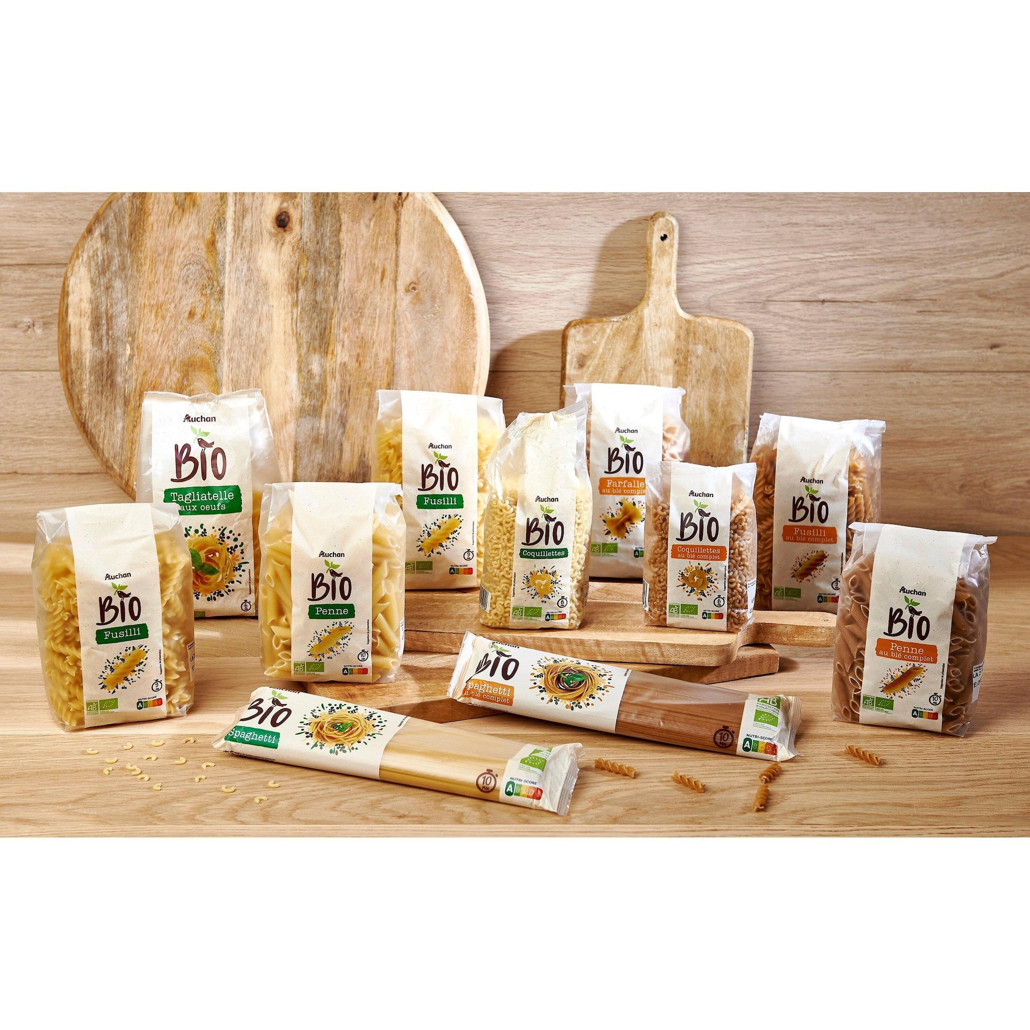 Voir la diapositive 2 : AUCHAN BIO Coquillettes 500g