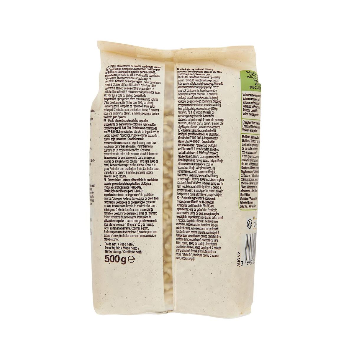 AUCHAN BIO Coquillettes 500g