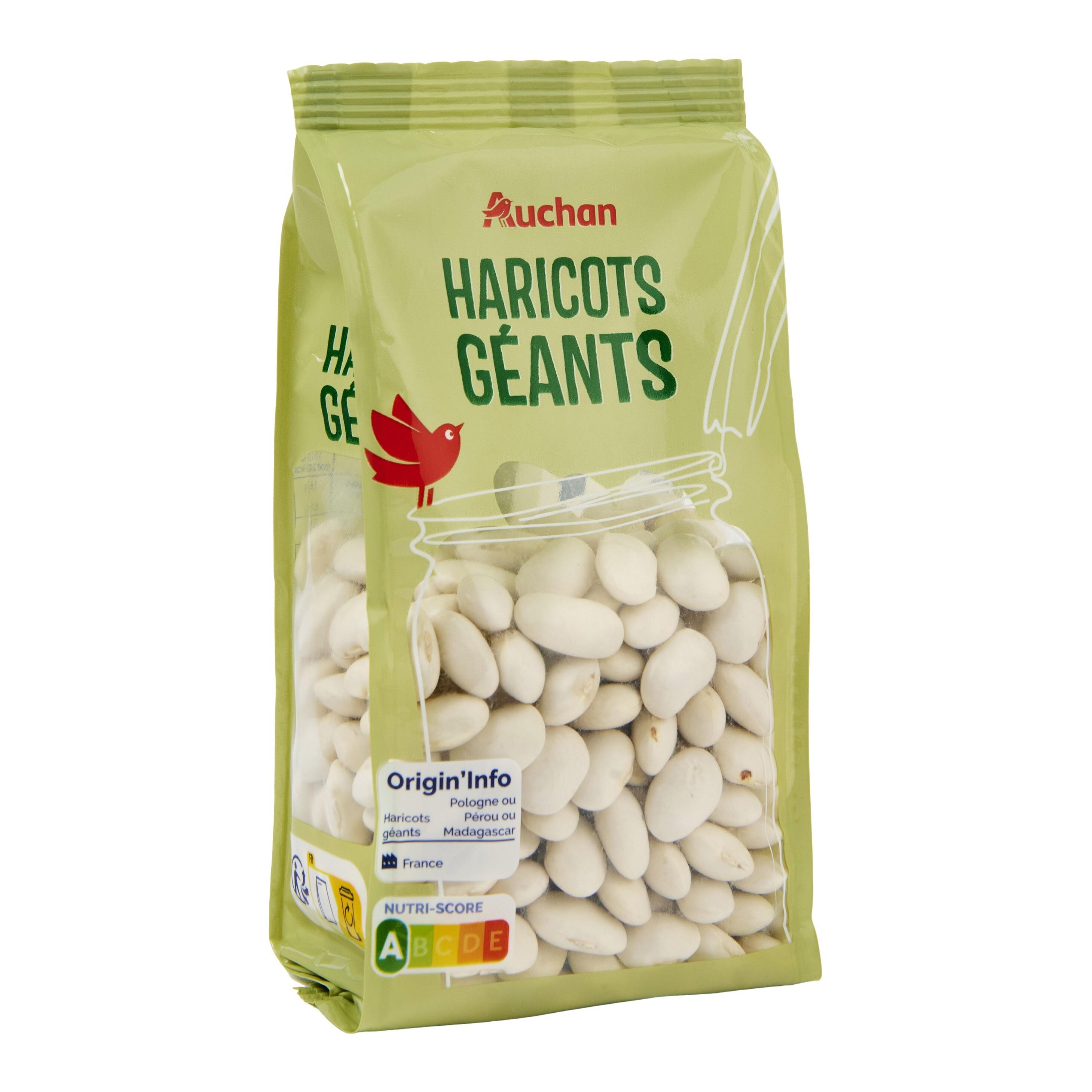 Voir la diapositive 2 : AUCHAN Haricots géants 4 personnes 350g