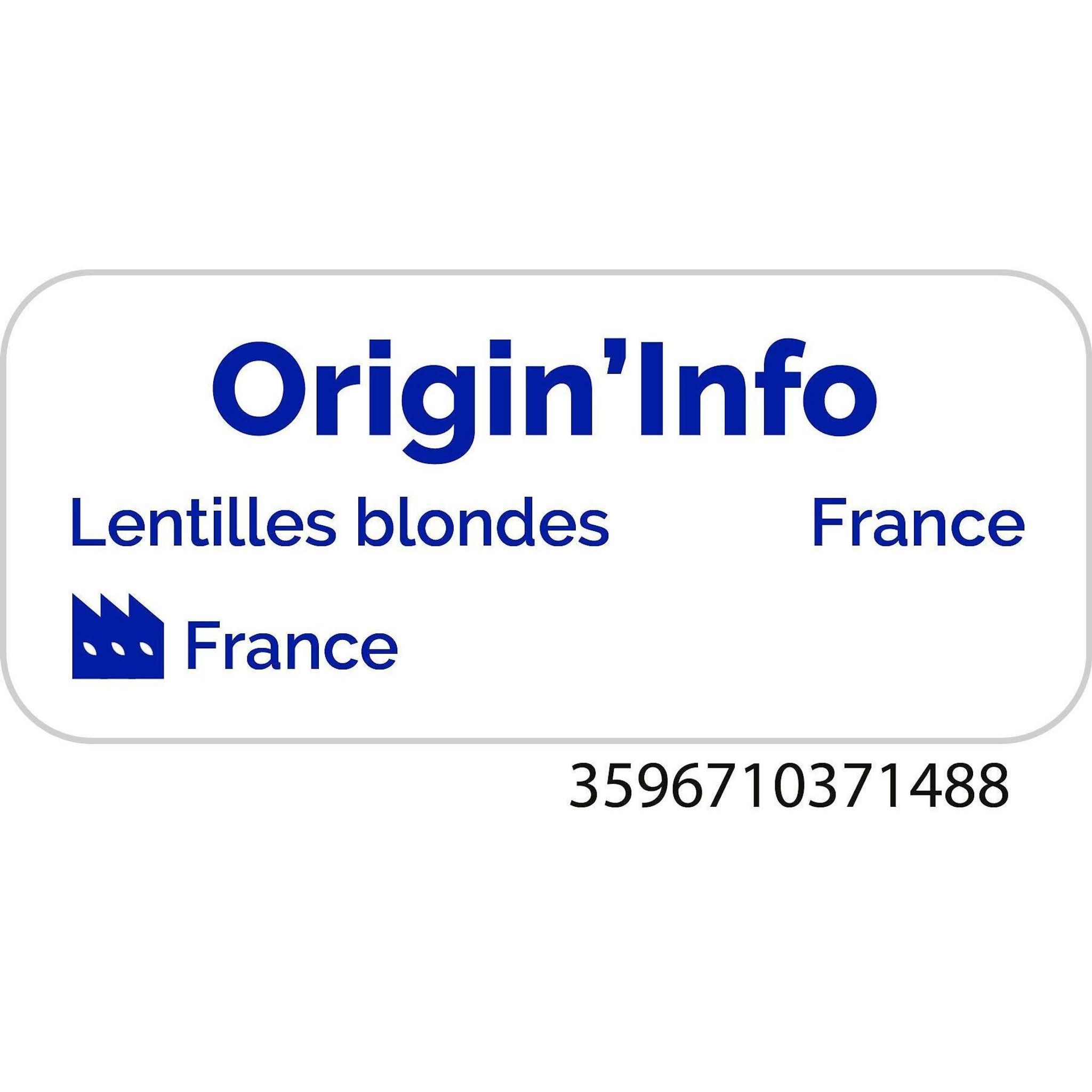 Voir la diapositive 2 : AUCHAN Lentilles blondes 500g
