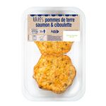 Râpé pommes de terre saumon & ciboulette 2 pièces 200G