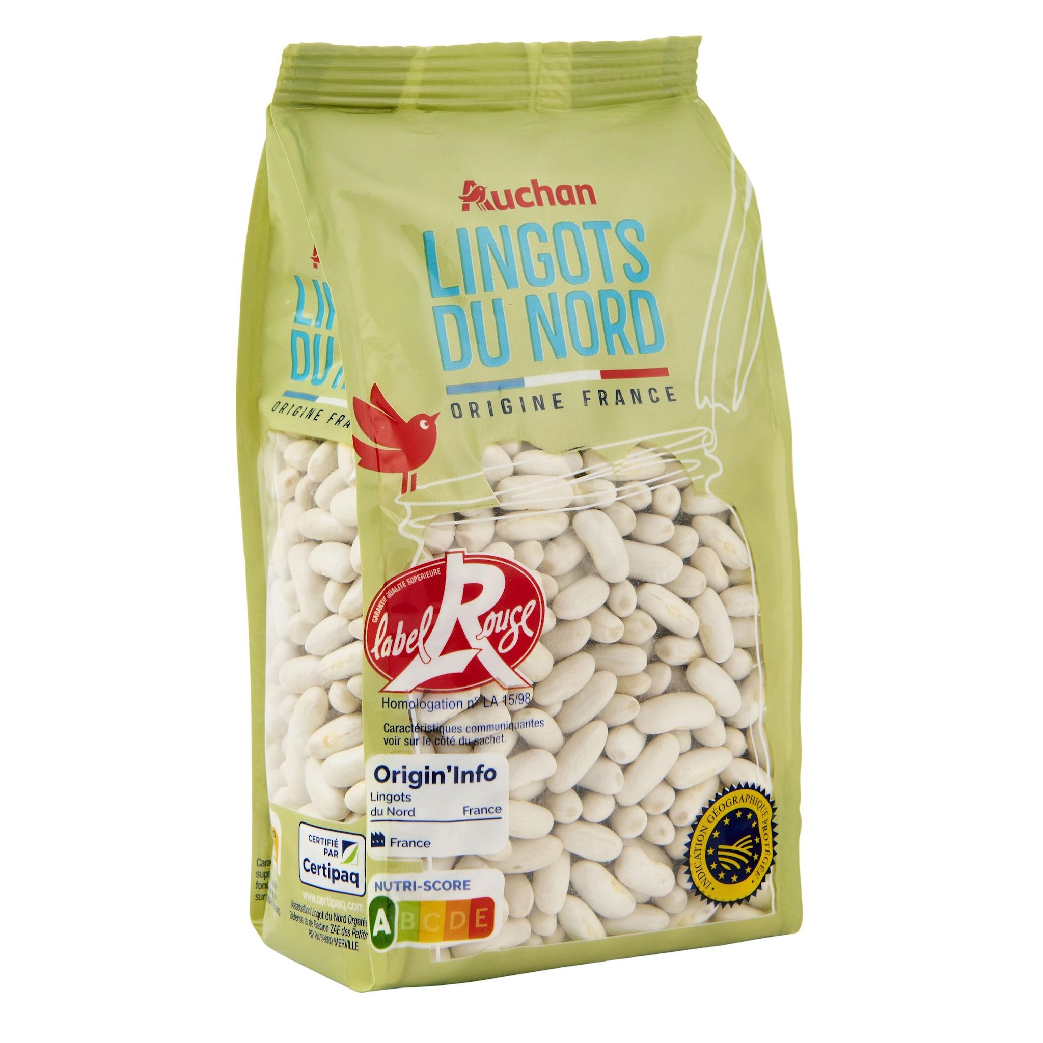 Voir la diapositive 2 : AUCHAN Lingots du nord IGP 6 portions 500g