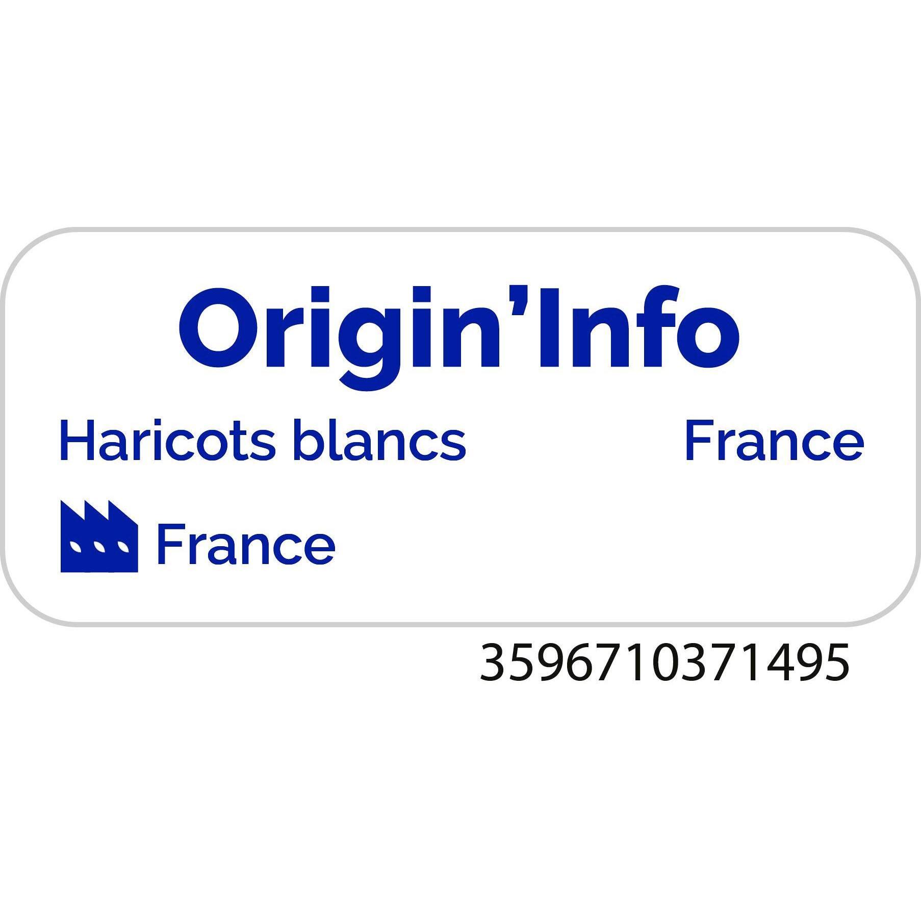 Voir la diapositive 3 : AUCHAN Haricots cocos blancs 6 portions 500g