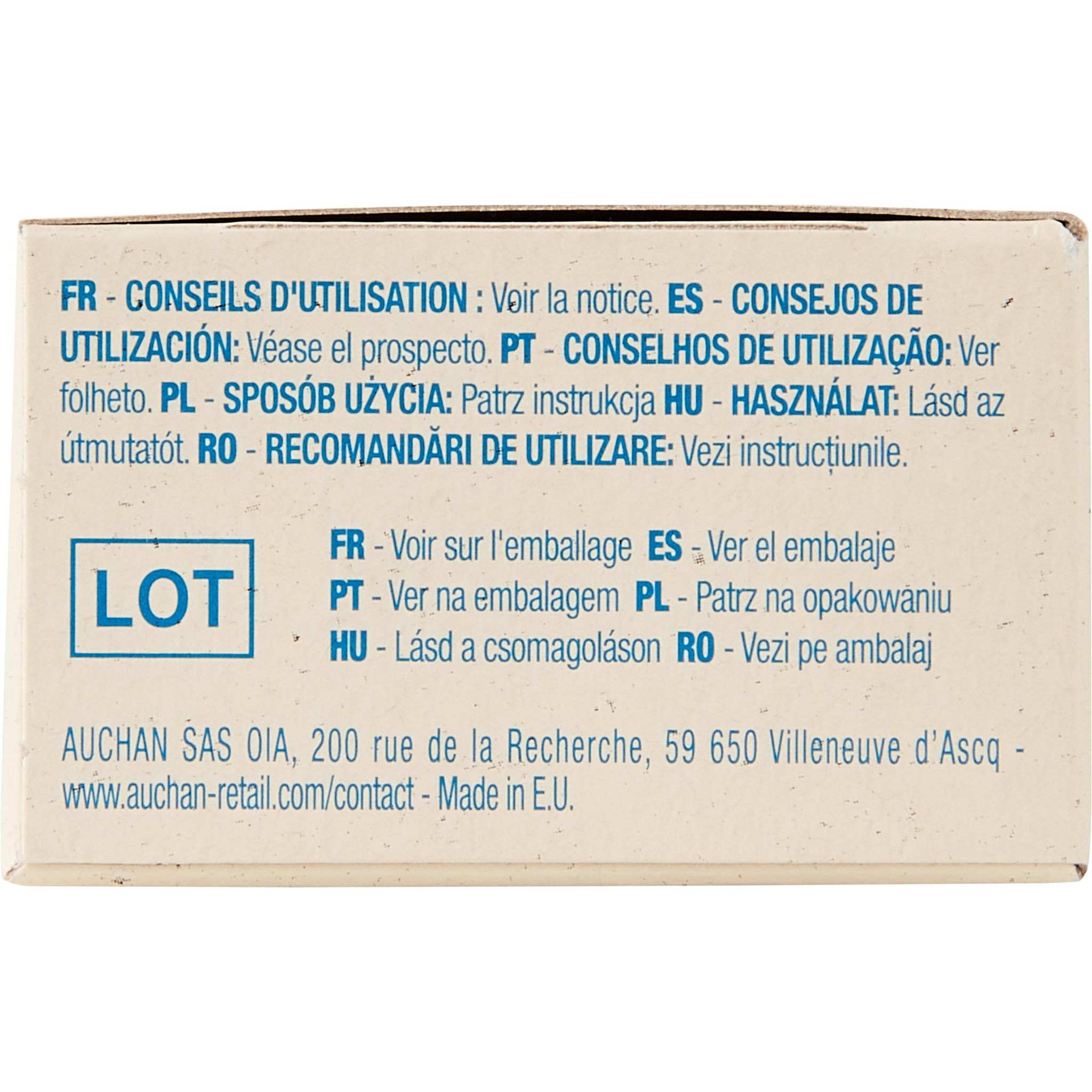 Voir la diapositive 4 : AUCHAN BETTER LIFE Tampons sans applicateur coton bio super 16 tampons