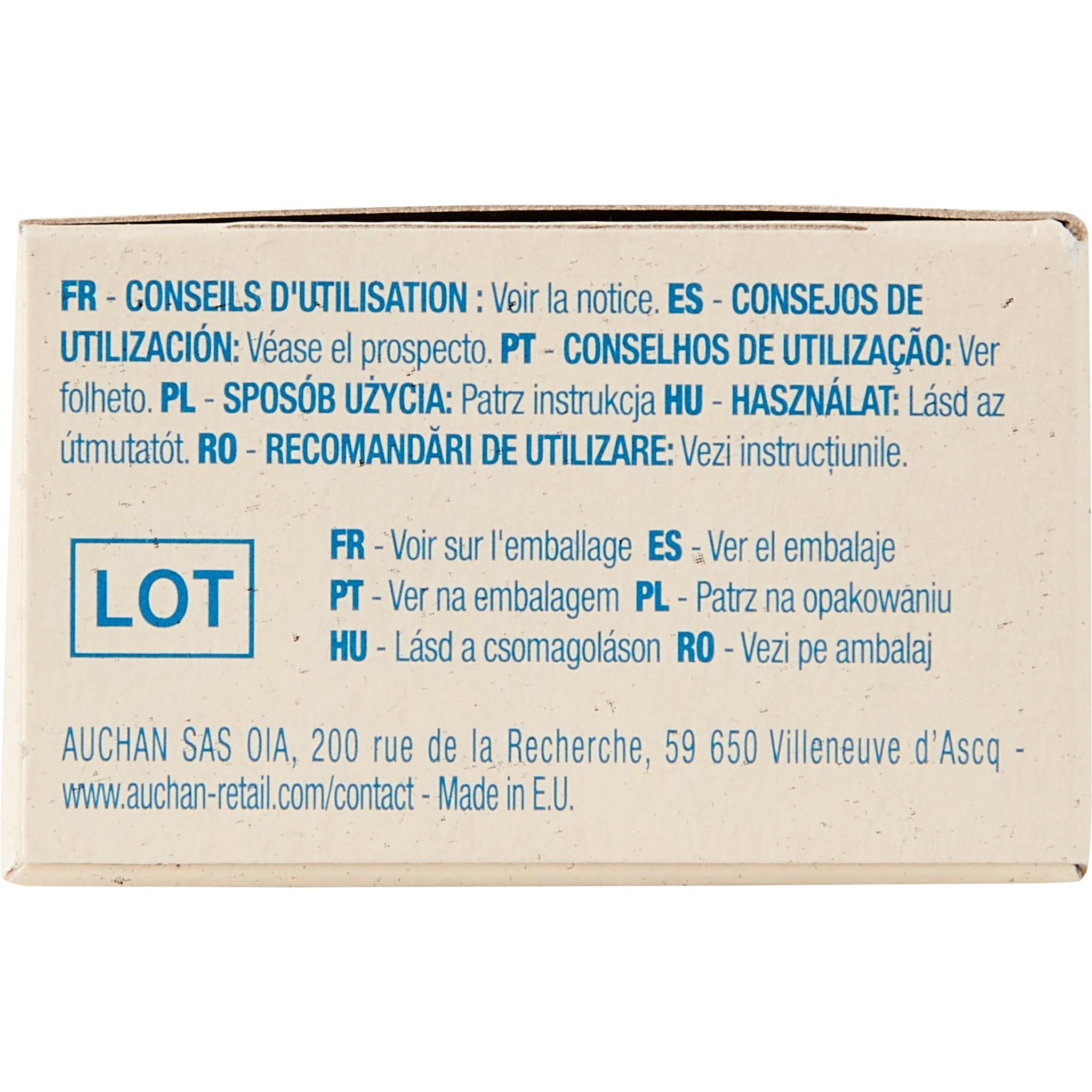 Voir la diapositive 6 : AUCHAN BETTER LIFE Tampons sans applicateur coton bio super 16 tampons