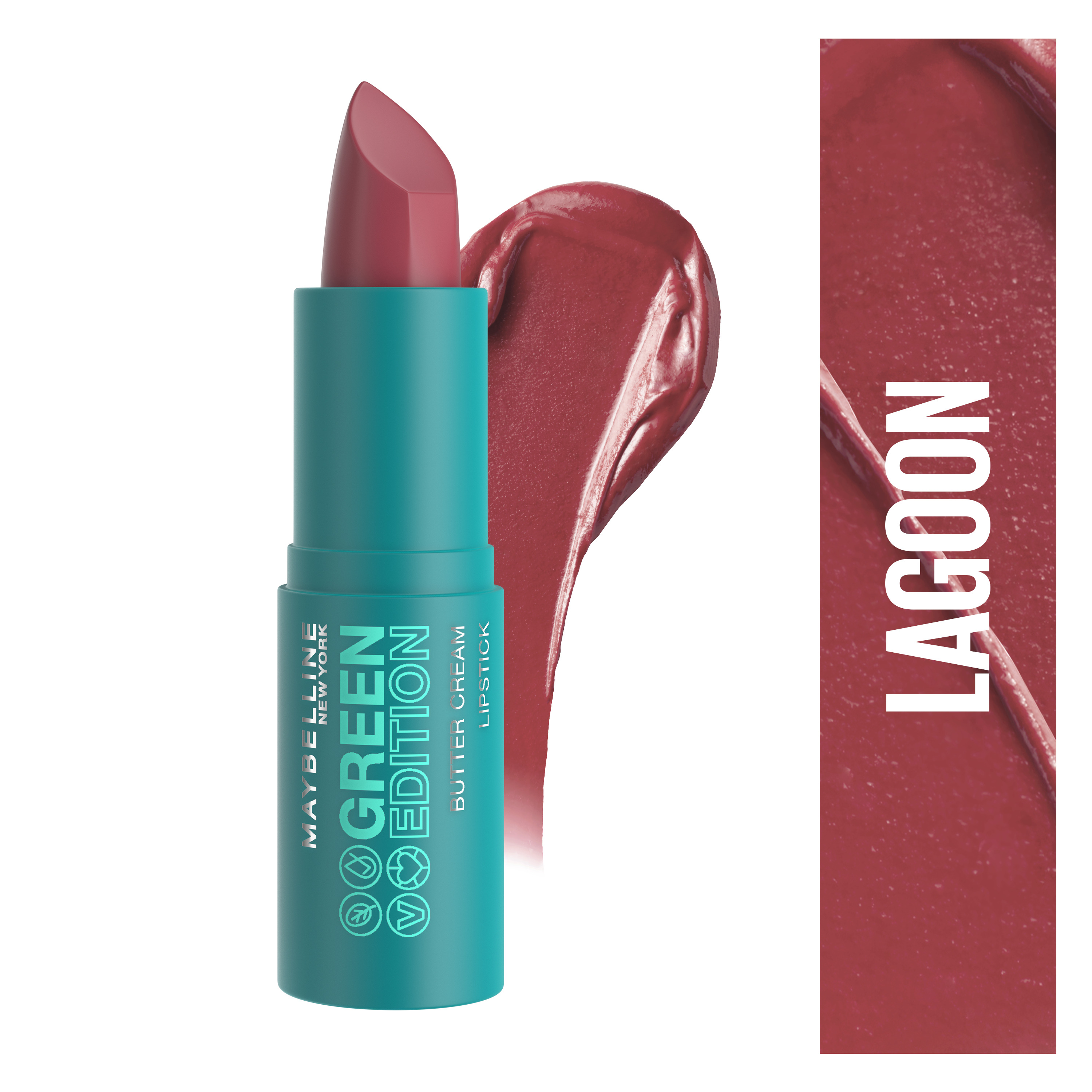 Voir la diapositive 2 : MAYBELLINE Green Edition Rouge à lèvres 010 lagoon 1 pièce
