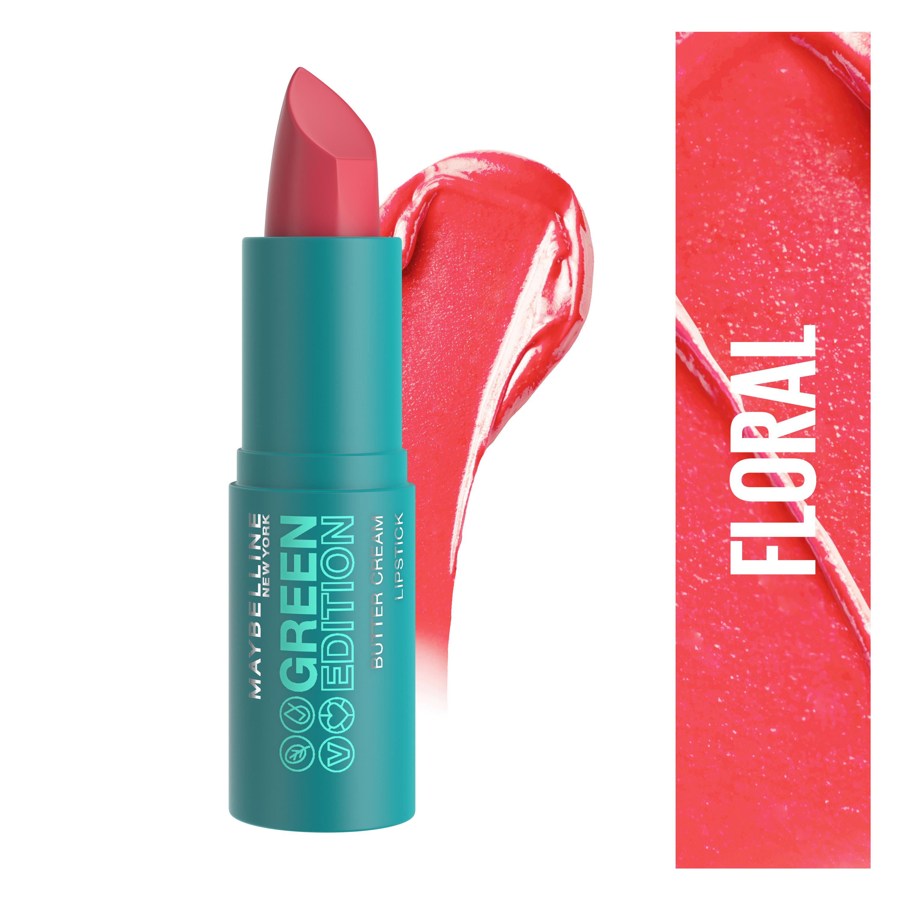 Voir la diapositive 2 : MAYBELLINE Green Edition Rouge à lèvres 008 floral 1 pièce