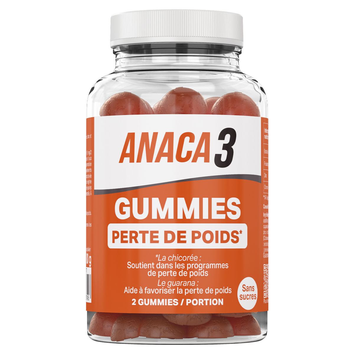 ANACA3 Gummies perte de poids sans sucres 180g