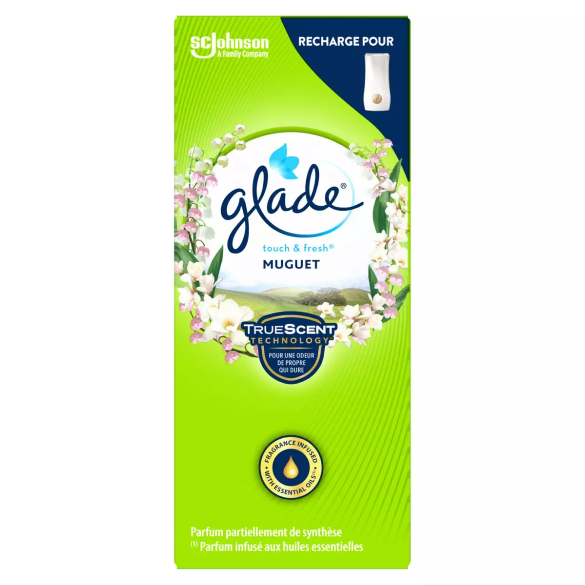 GLADE Touch & fresh Recharge pour diffuseur muguet 10ml
