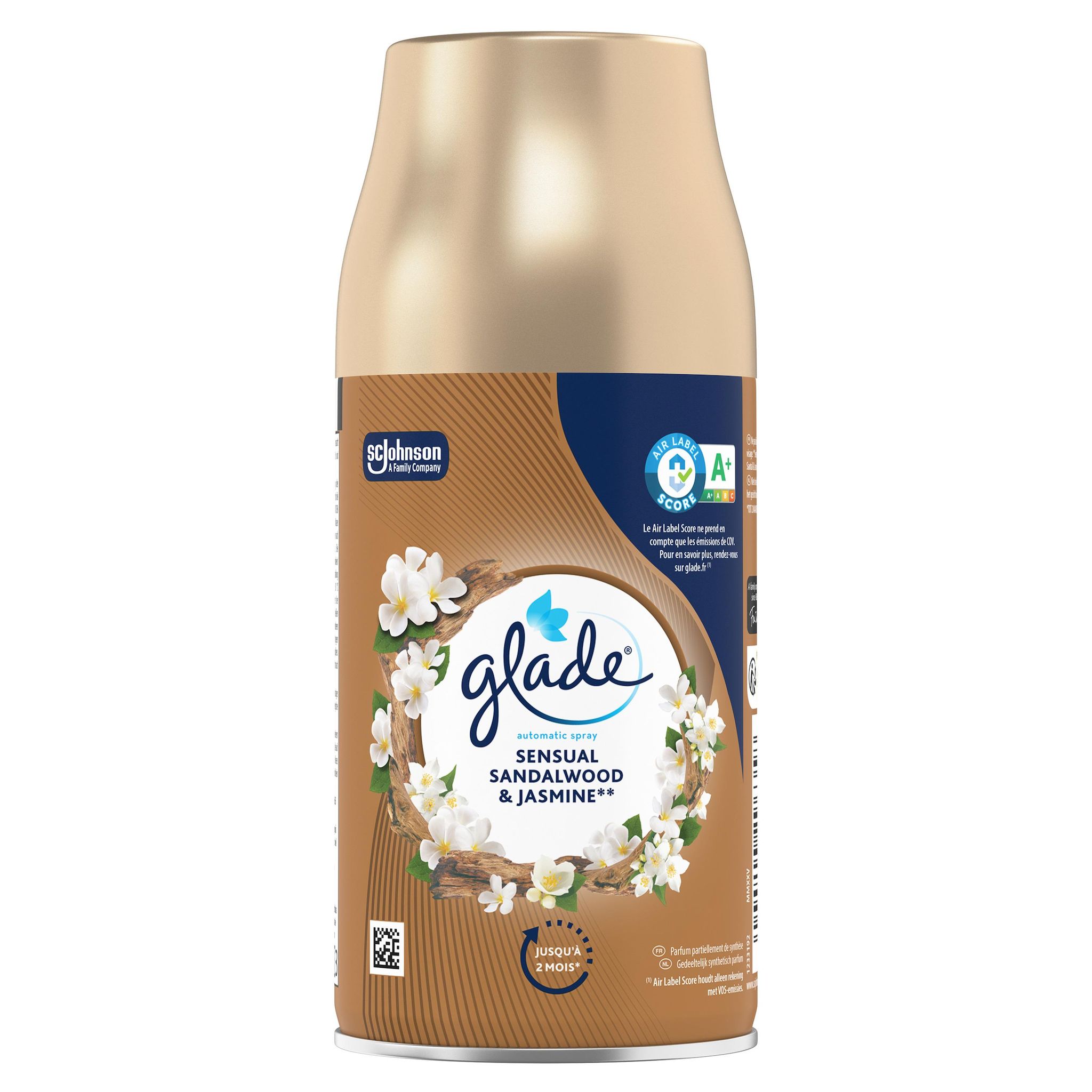 Voir la diapositive 3 : GLADE Diffuseur automatique bois de santal et jasmin 1 recharge