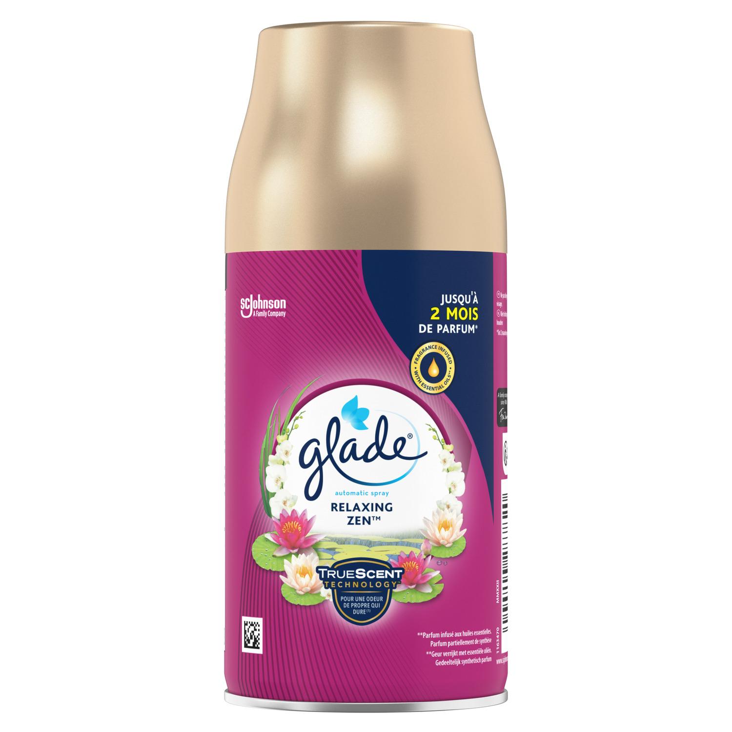 Voir la diapositive 2 : GLADE Recharge pour diffuseur automatique relaxing zen 1 recharge