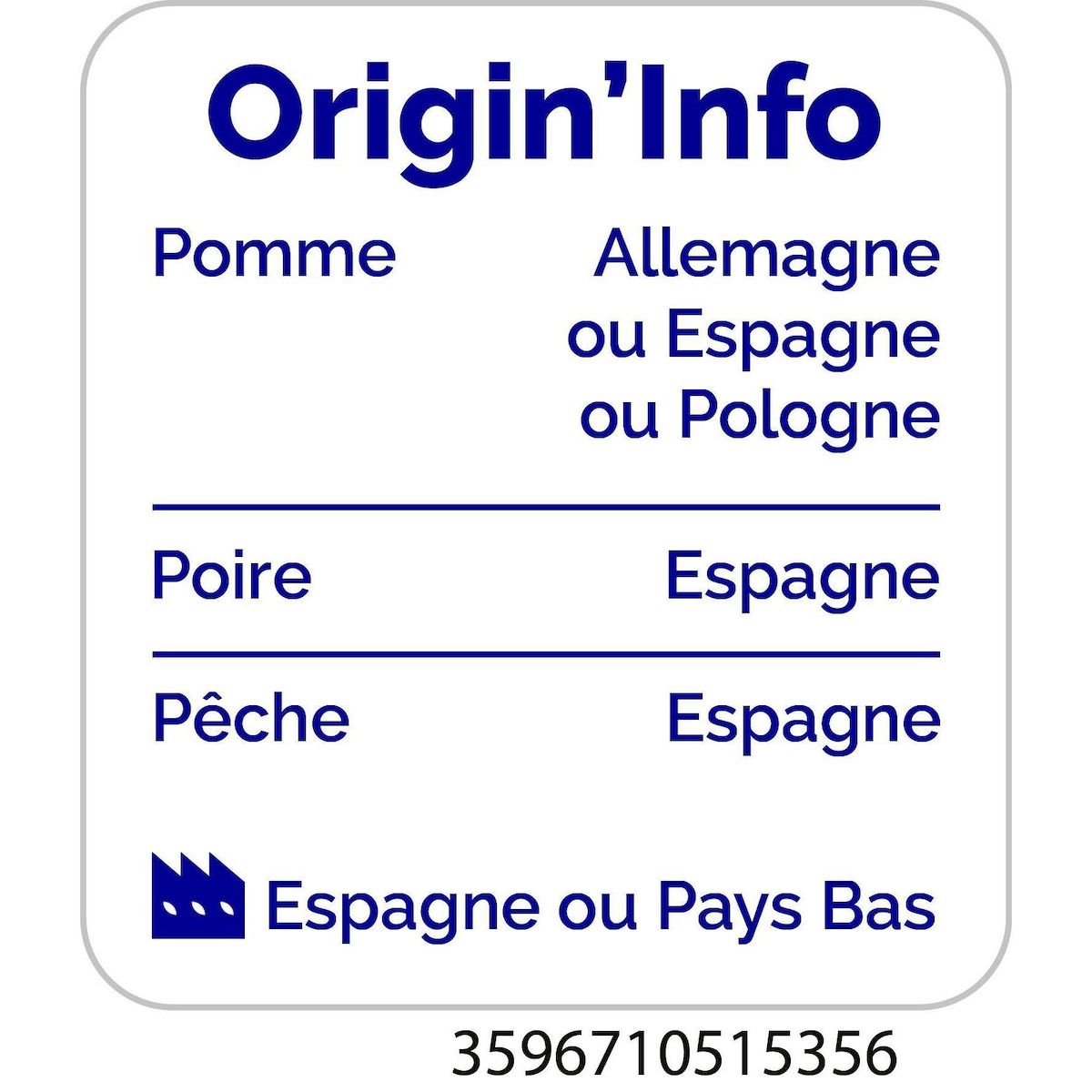 AUCHAN Jus de fruits pressé pomme pêche et poire 90cl