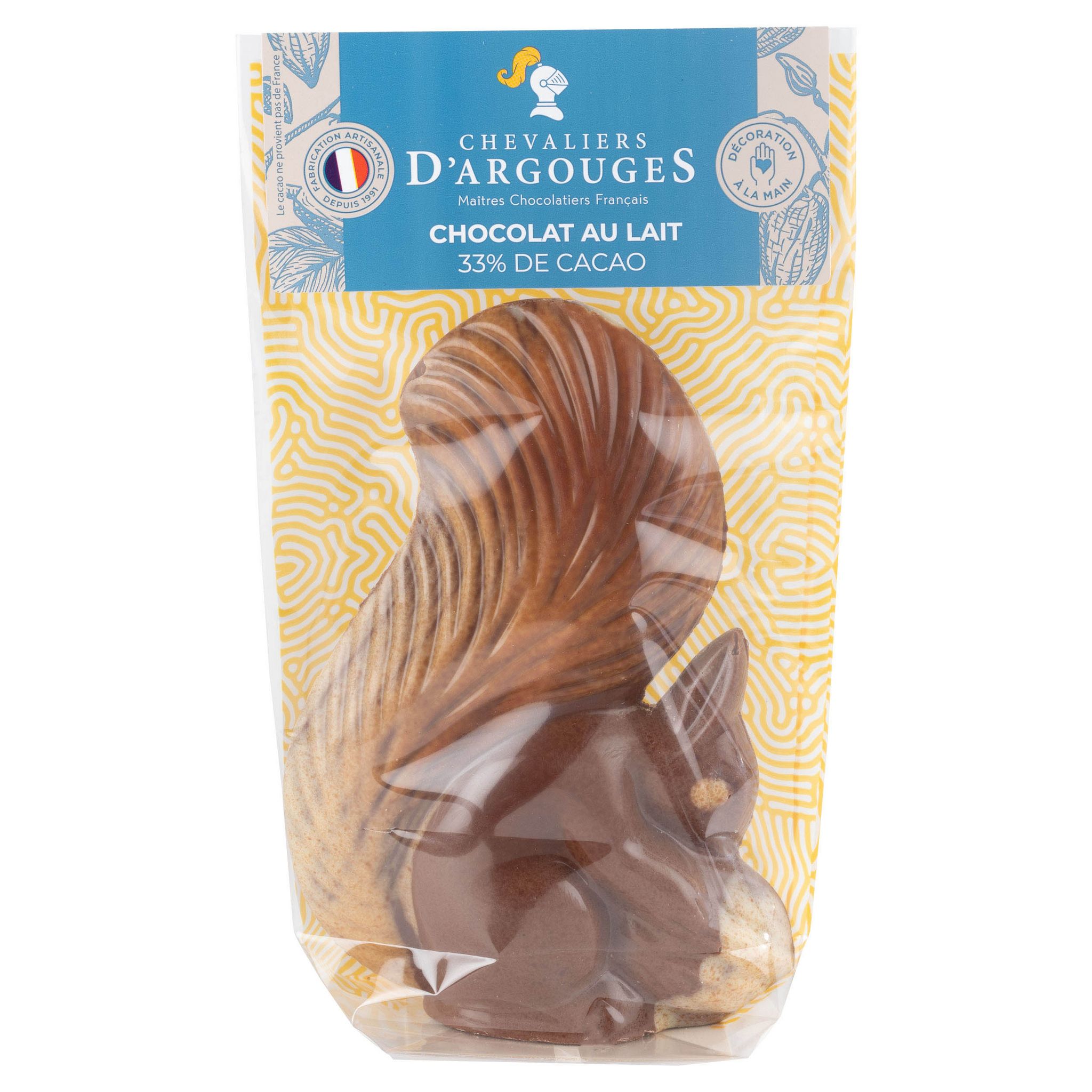 CHEVALIERS D'ARGOUGES Ecureuil au chocolat au lait 120g