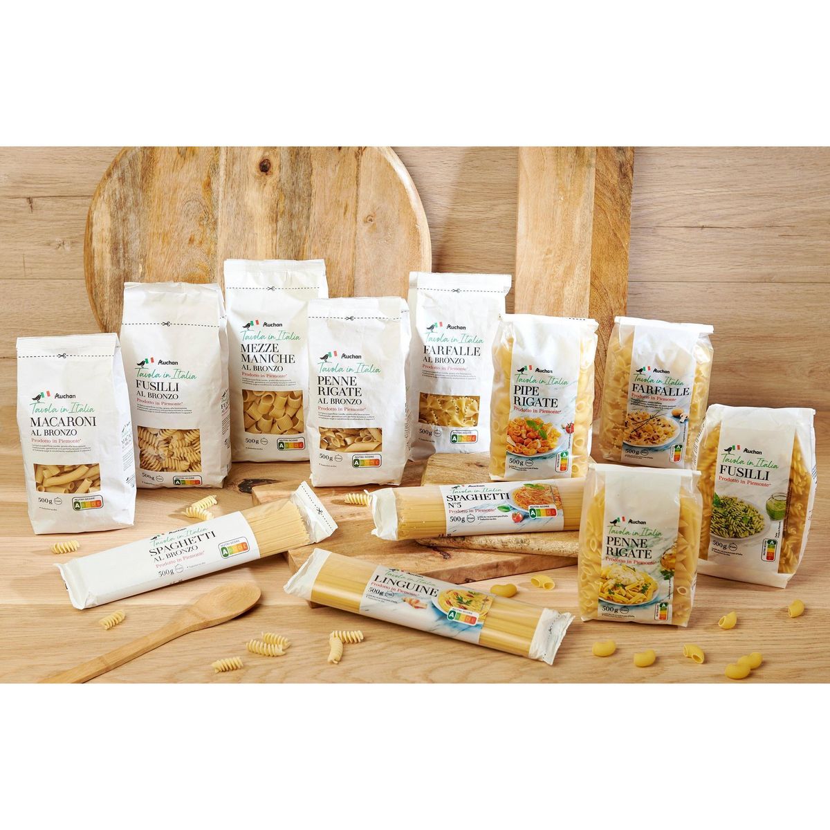 AUCHAN TAVOLA IN ITALIA Spaghetti al bronzo 500g