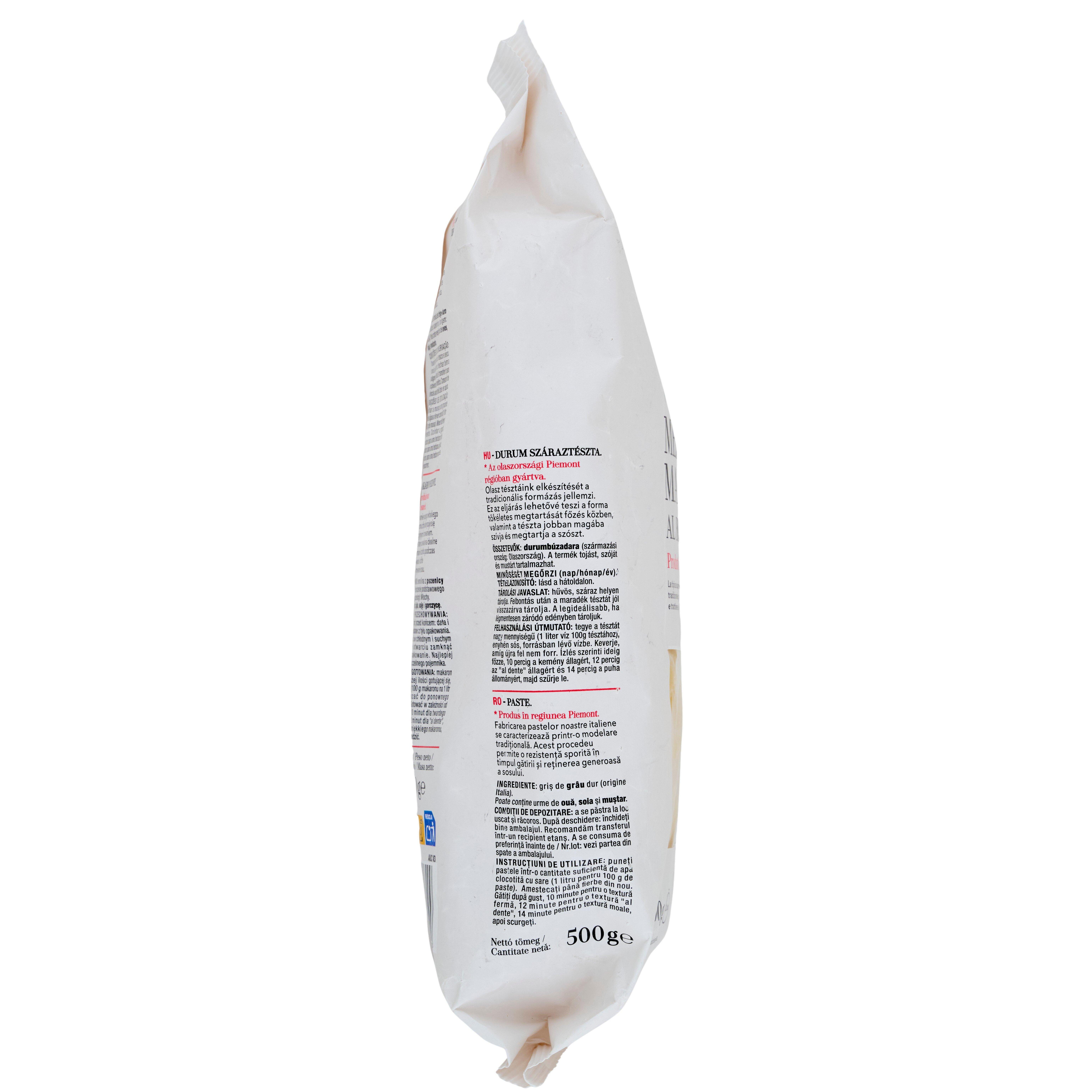 Voir la diapositive 3 : AUCHAN TAVOLA IN ITALIA Mezze maniche al bronzo 500g