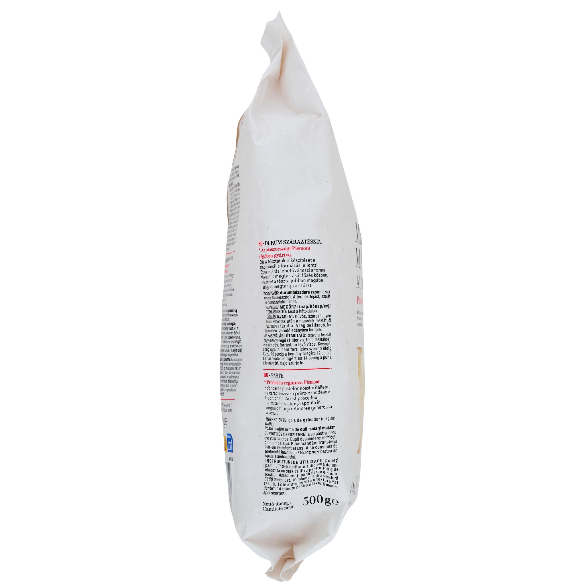 Voir la diapositive 3 : AUCHAN TAVOLA IN ITALIA Mezze maniche al bronzo 500g