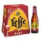 LEFFE Bière Ruby aromatisé fruits rouges 5% bouteilles 6x25cl