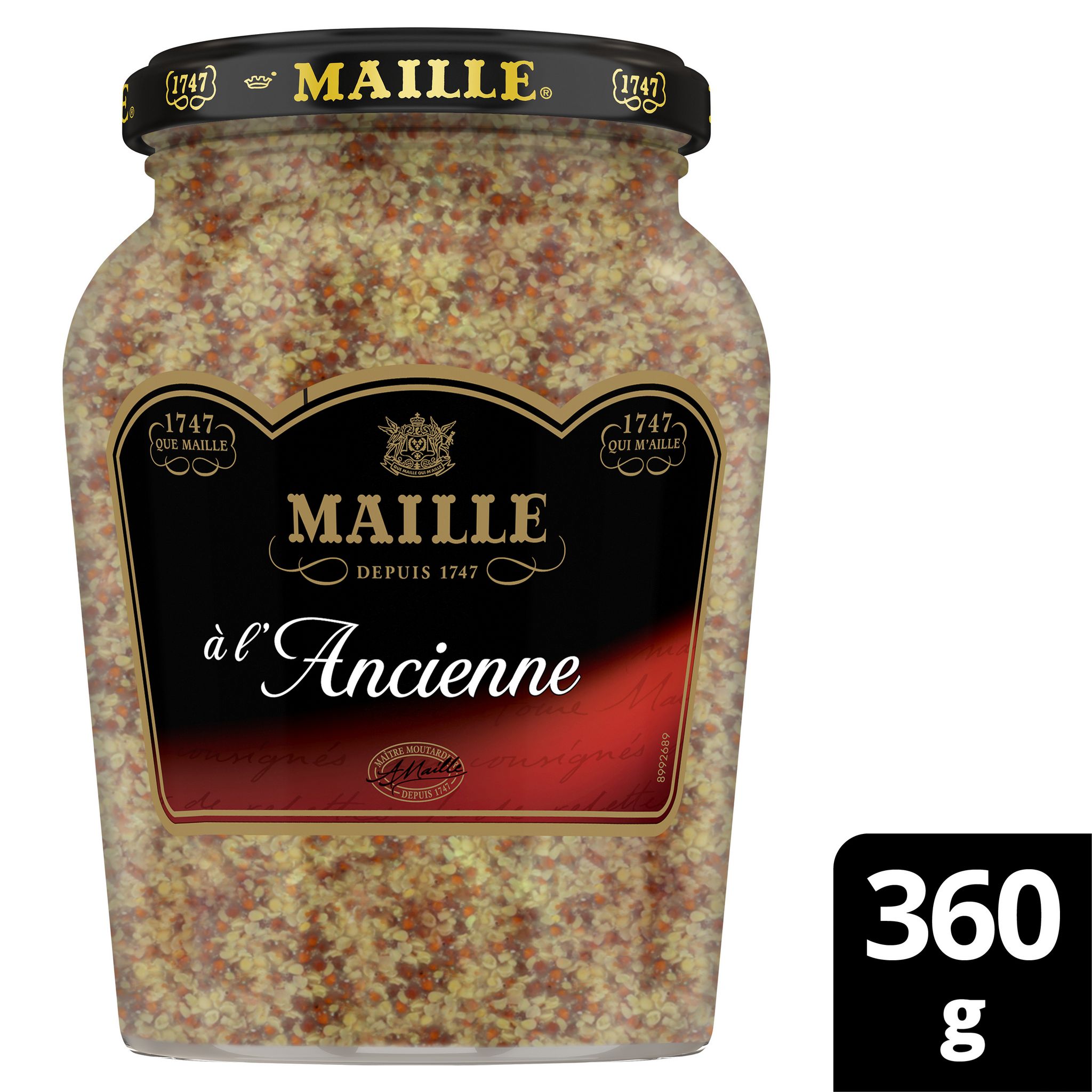 Voir la diapositive 2 : MAILLE Moutarde à l'ancienne bocal 360g