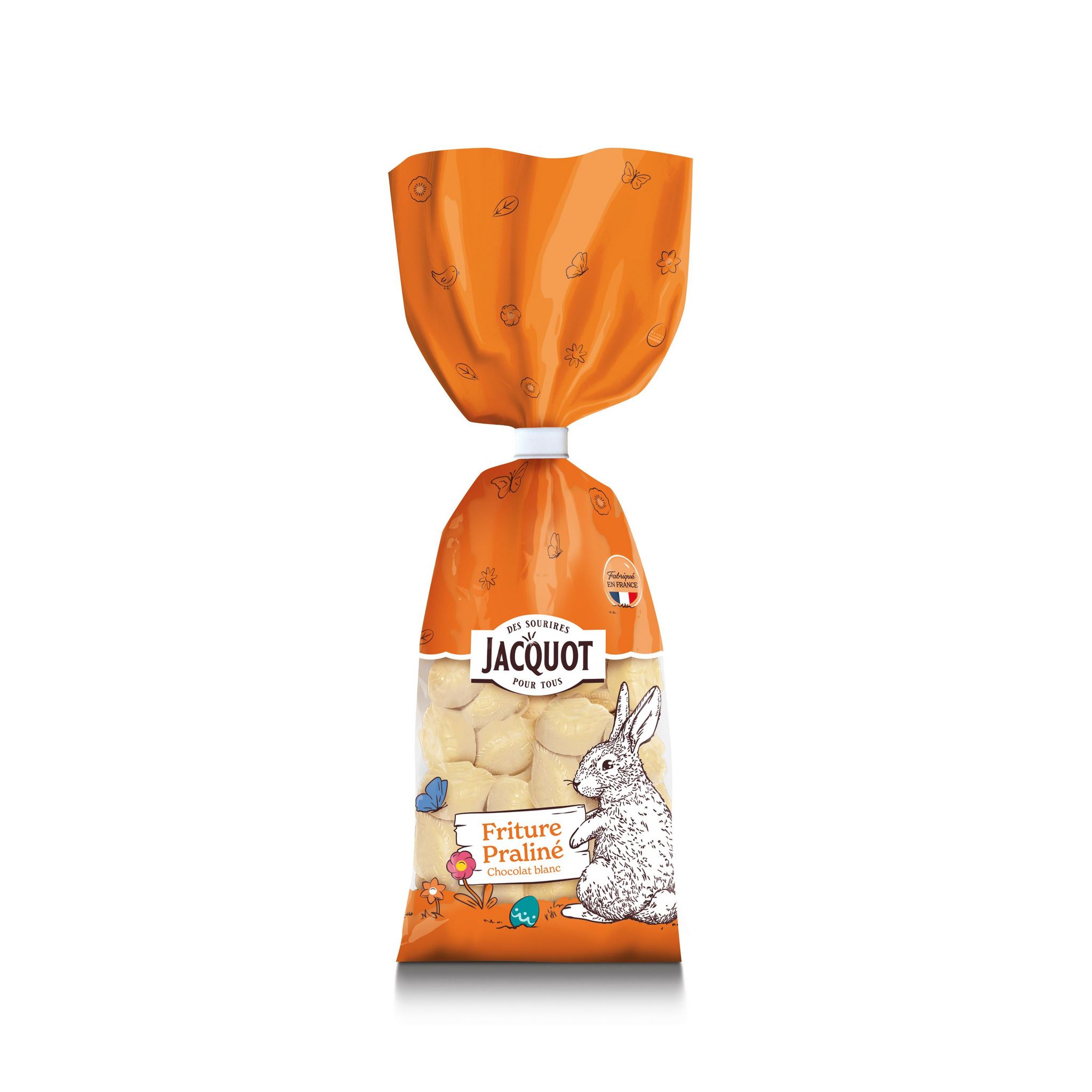 JACQUOT Bonbons de chocolat blanc avec fourrage praliné 253g