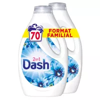 Dash Lessive liquide 2en1 Envolée d'air x36 1,8L (lot de 2) 
