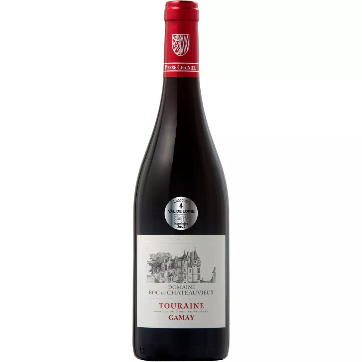 Vin rouge AOP Gamay Touraine Domaine Roc de Châteauvieux 75cl