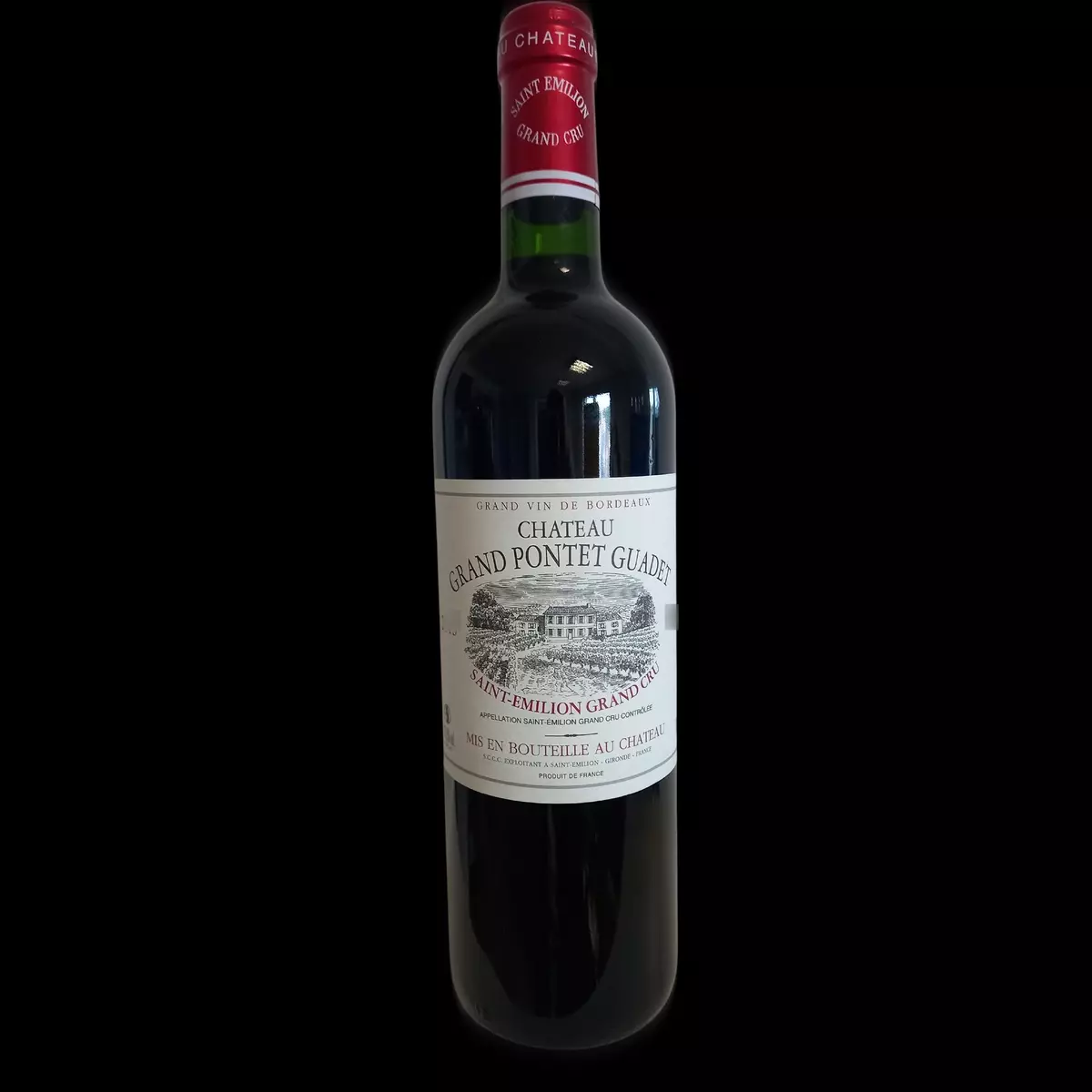 Vin rouge AOP Saint-Émilion Château grand Pontet Guadet 75cl