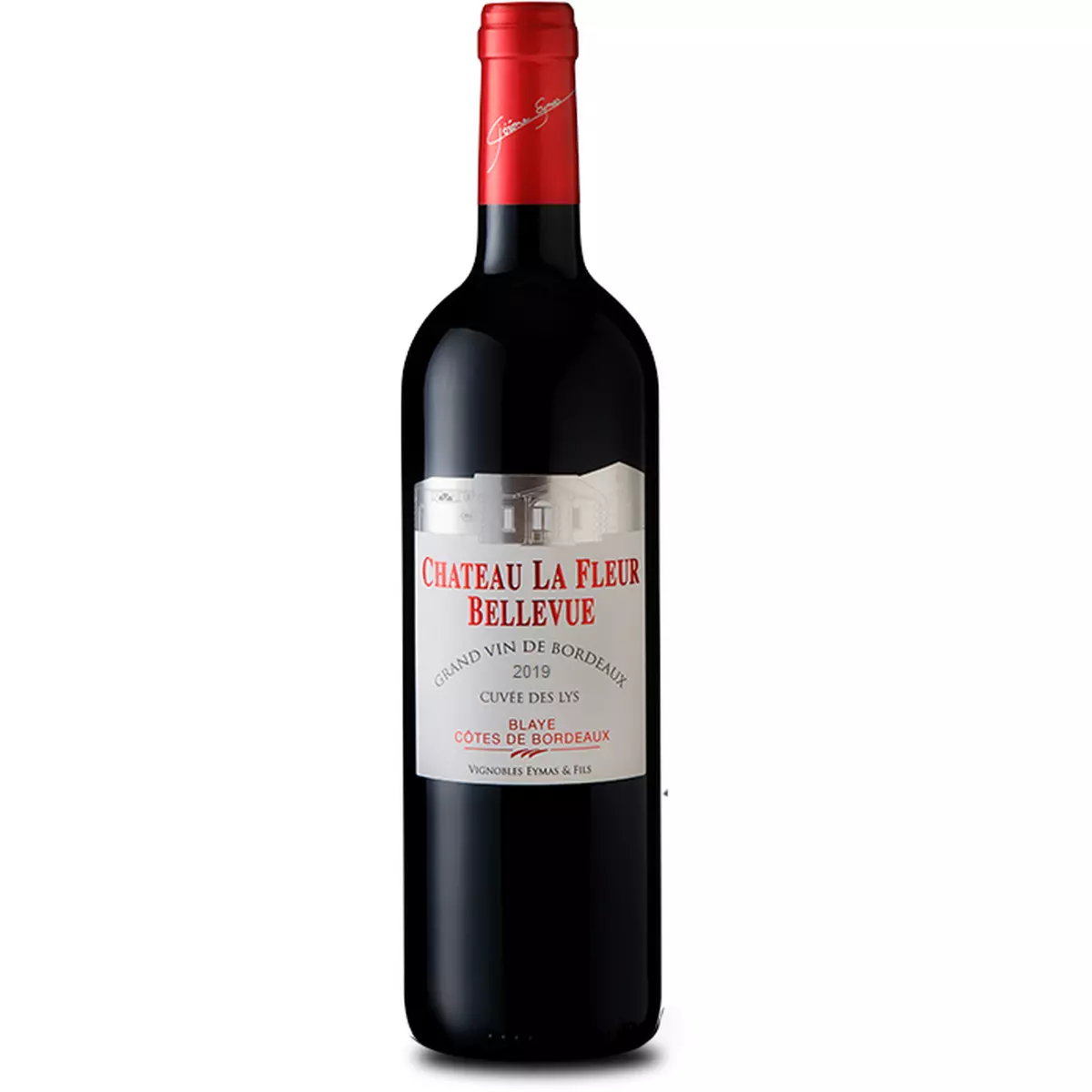 Vin rouge AOP Côtes de Bordeaux Blaye Château la fleur Bellevue 2019 75cl