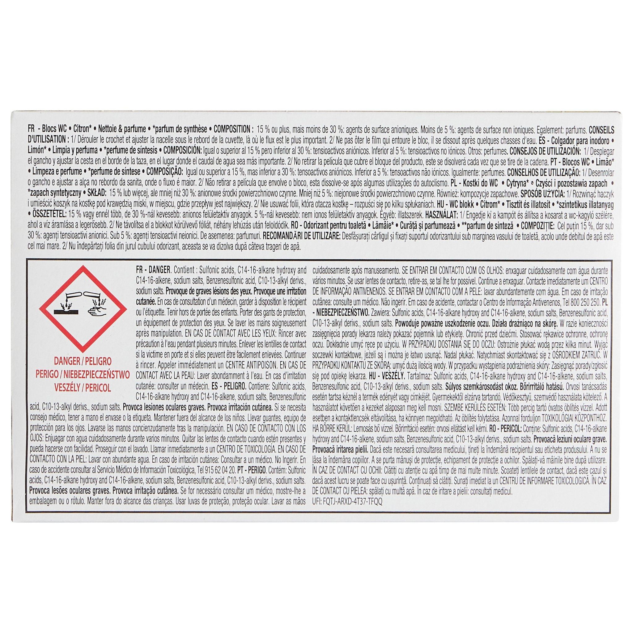 Voir la diapositive 3 : POUCE Blocs WC citron 3 blocs