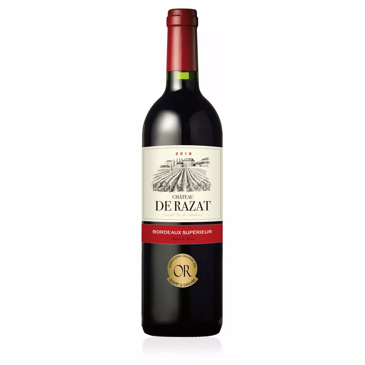 Vin rouge AOP Bordeaux Château De Razat 2019 75cl