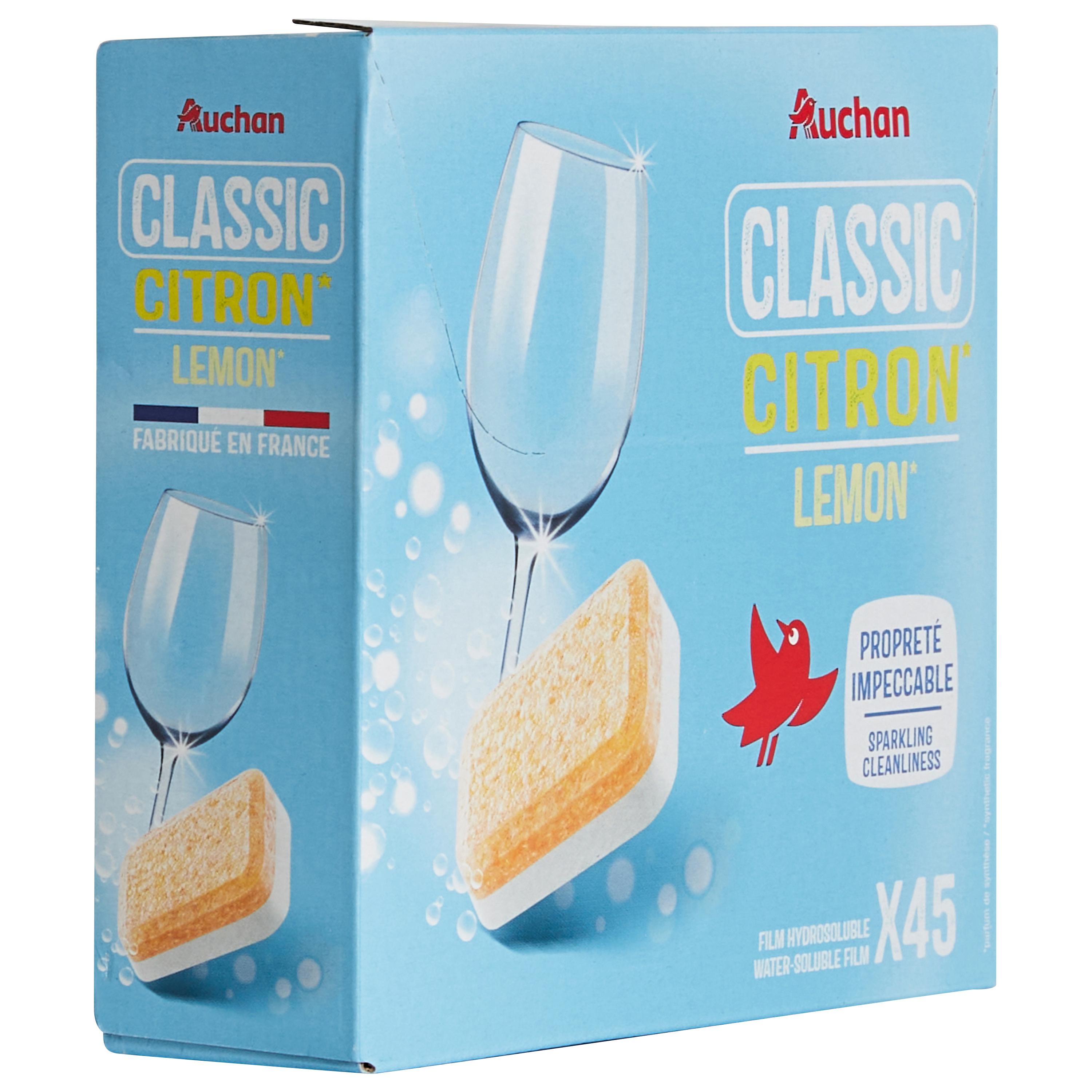 Voir la diapositive 4 : AUCHAN Tablettes lave-vaisselle 45 lavages 450g