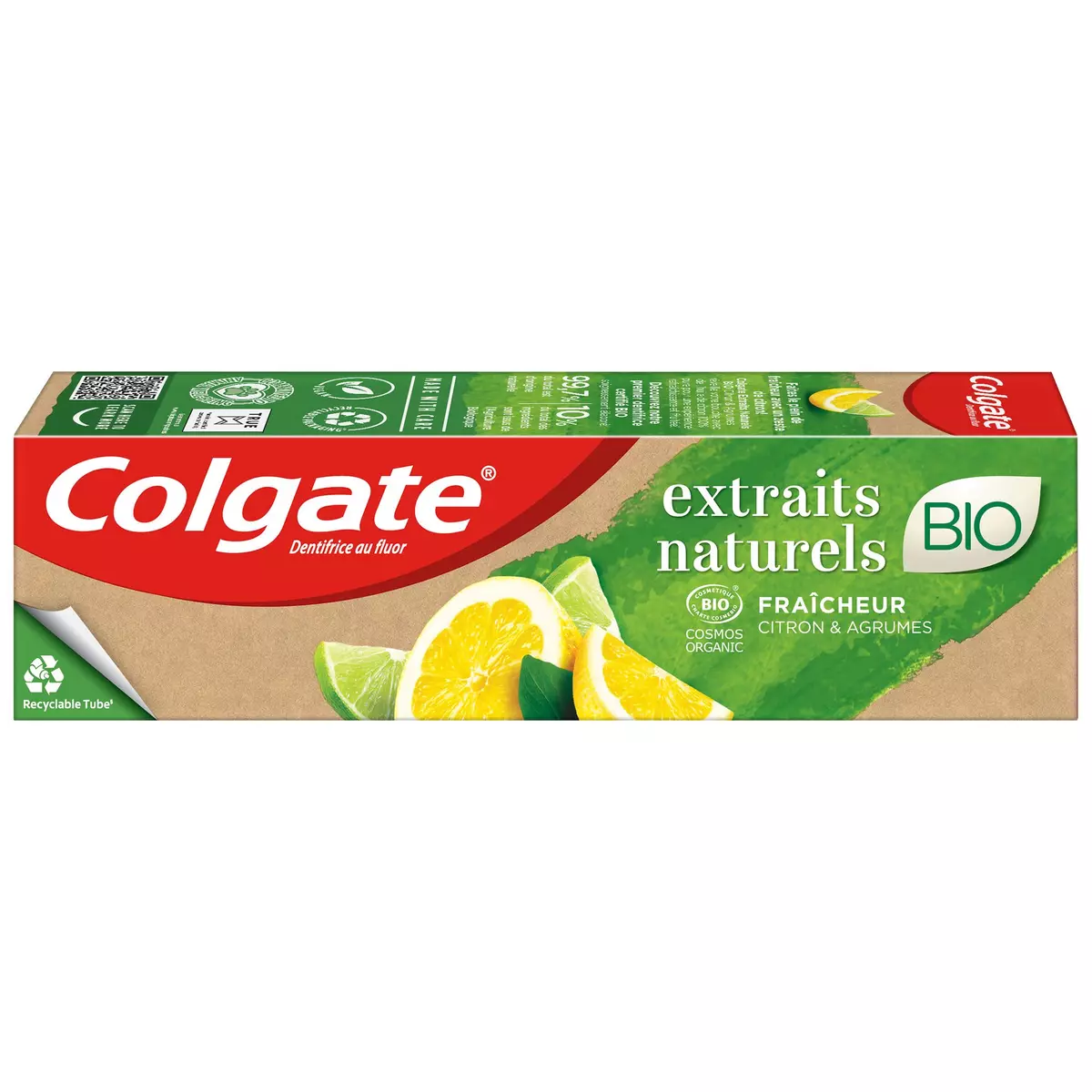 COLGATE Dentifrice bio extraits naturels fraicheur citron et agrumes 75ml