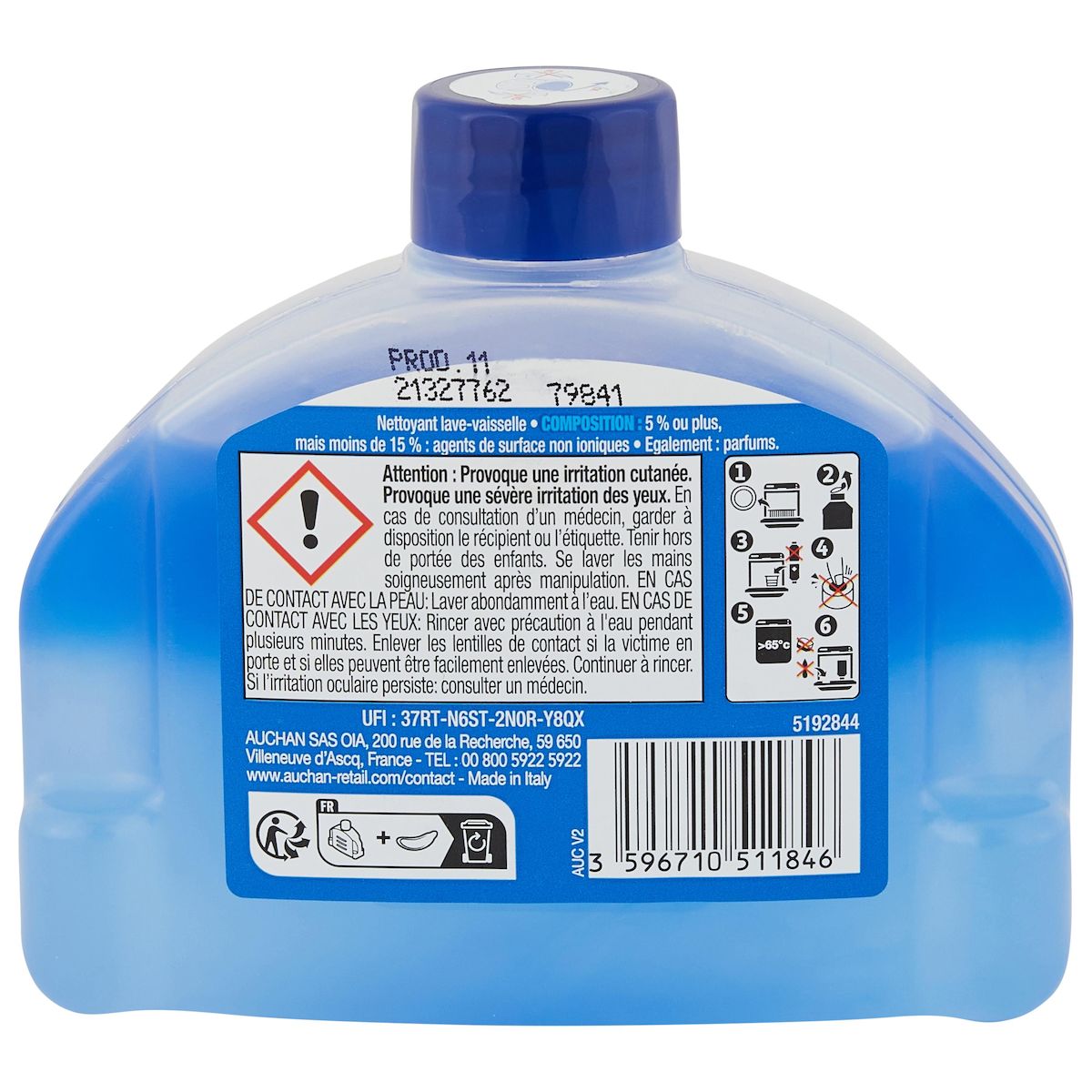 AUCHAN Nettoyant liquide lave-vaisselle 250ml