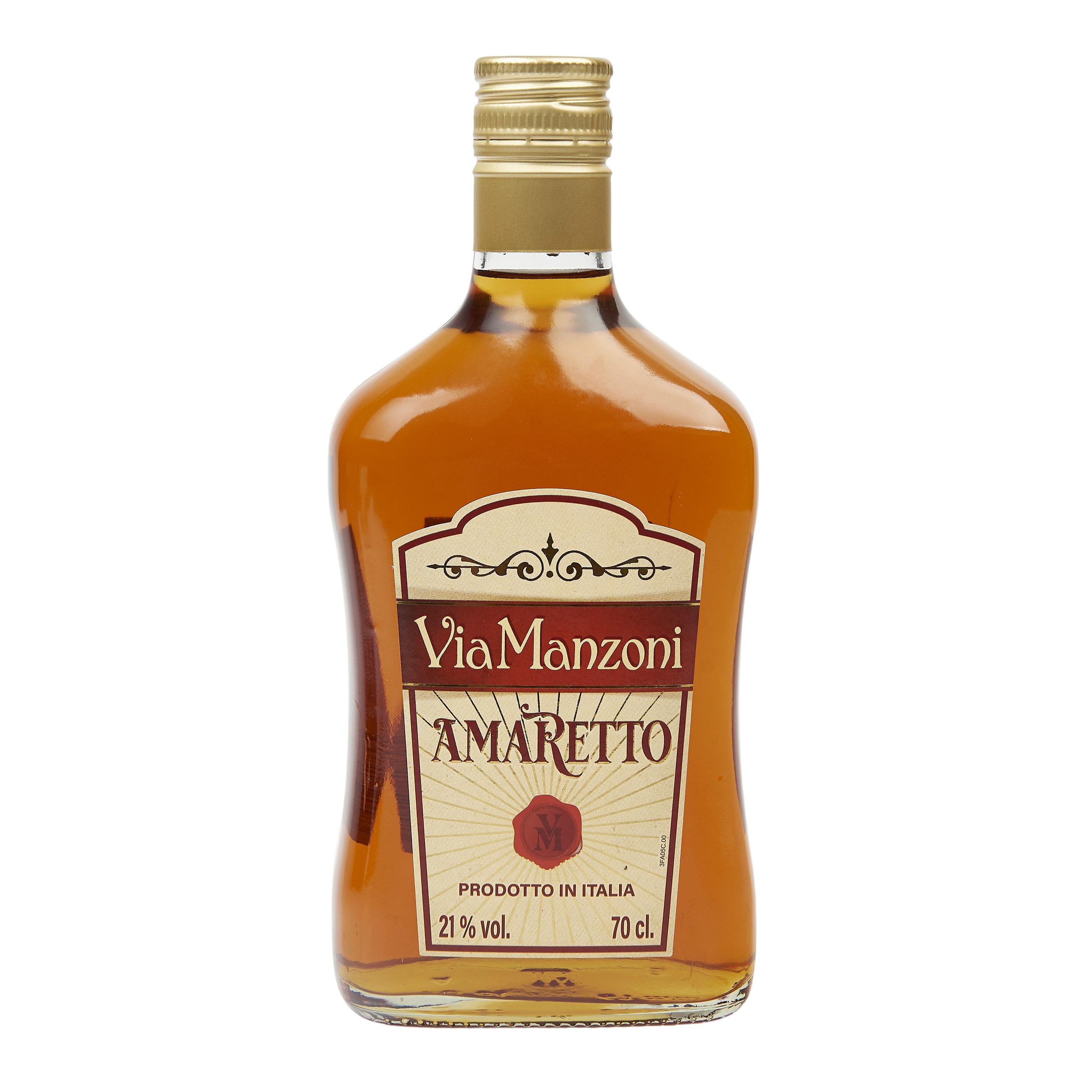 Voir la diapositive 2 : VIA MANZONI Amaretto 21% 70cl