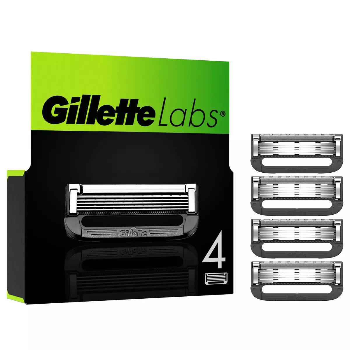 GILLETTE Labs Recharges lames de rasoir 4 recharges