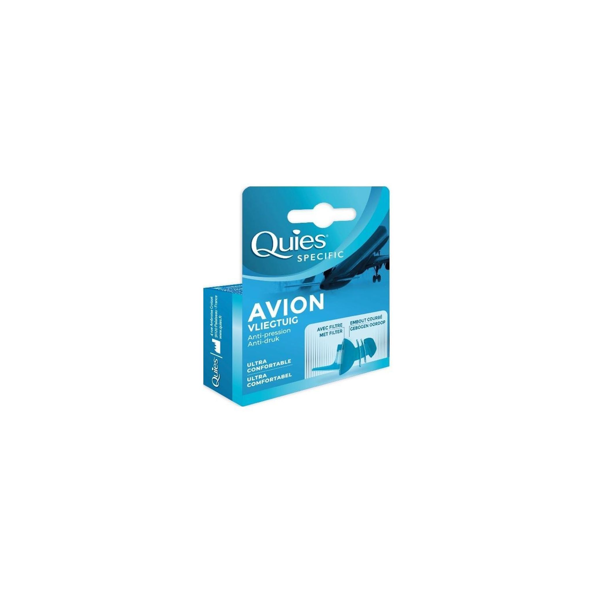 QUIES Protection avion ultra confortable 1 paire